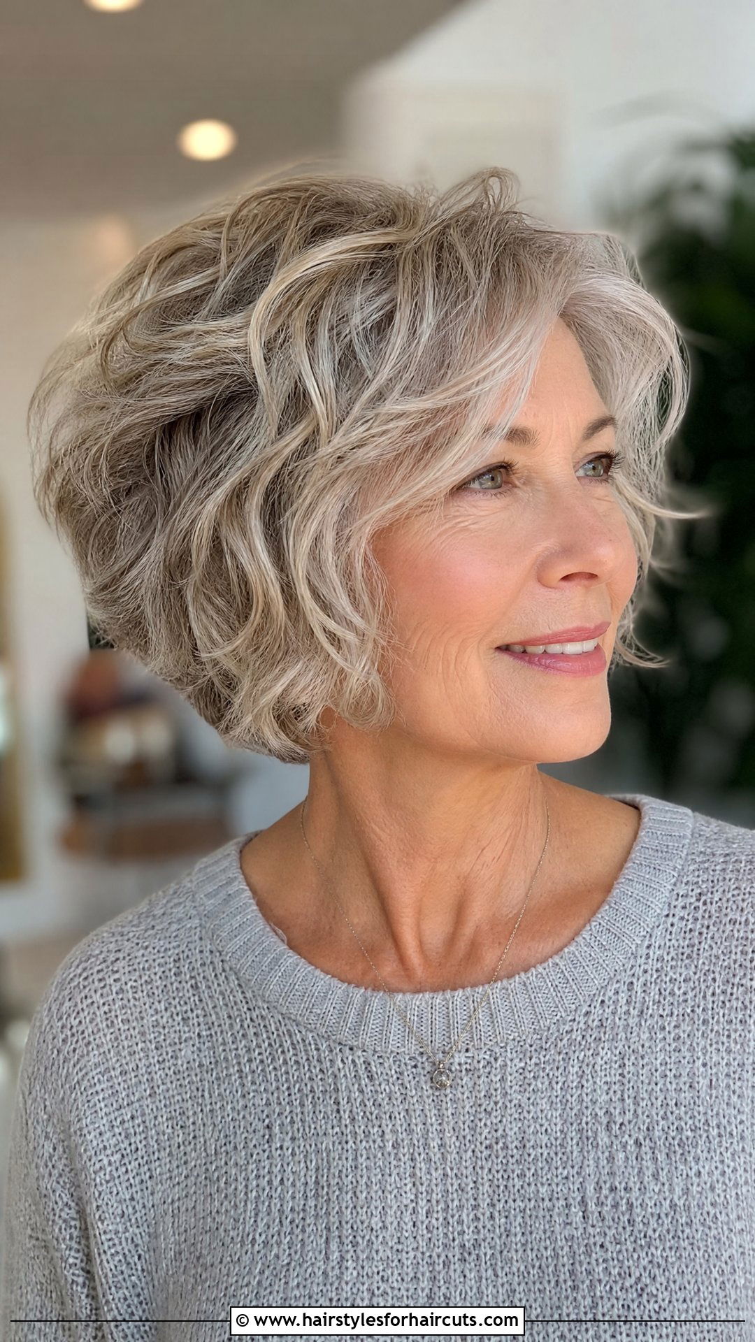 Short Wavy Cut - 25 womens haircuts over 50 thin hair - 25 women's haircuts over 50 thin hair