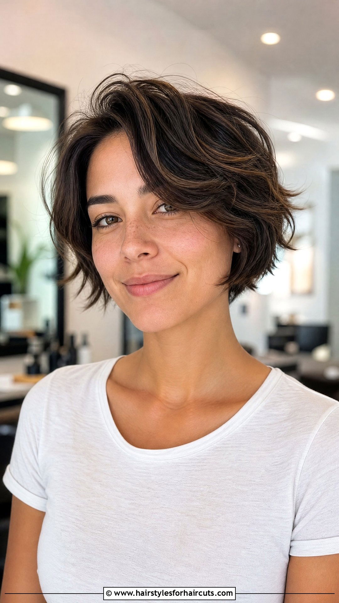 Short Wavy Layered Haircut - 25 good haircuts for wavy hair women - 25 good haircuts for wavy hair women