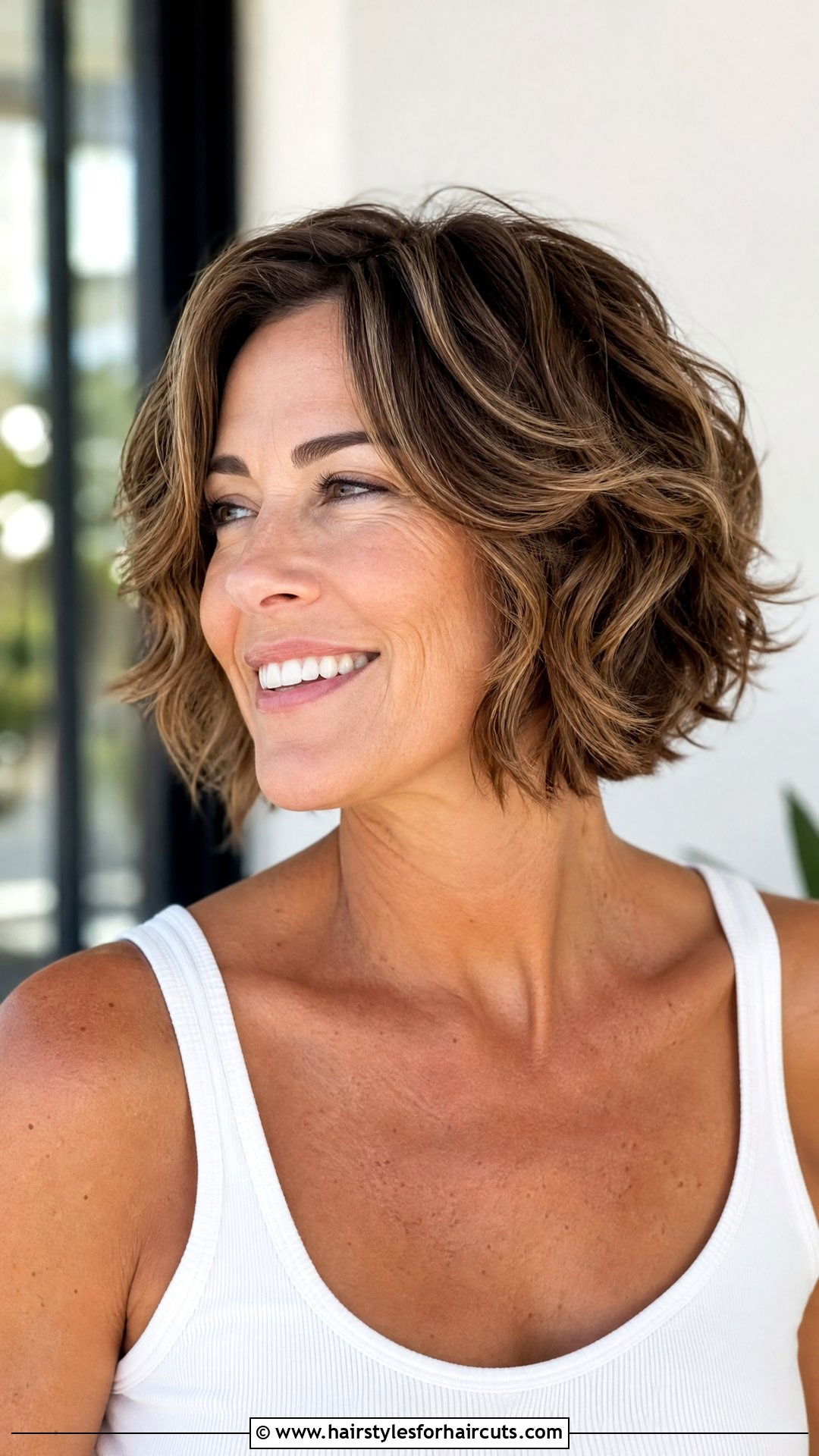 Short Wavy Layers - 25 wave haircuts - 25 wave haircuts