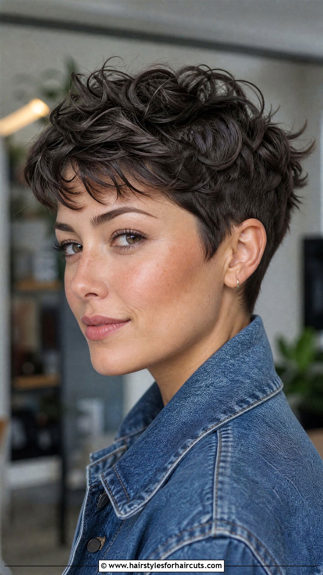 Short Wavy Pixie Haircut - 25 women haircuts for wavy hair - 25 women haircuts for wavy hair