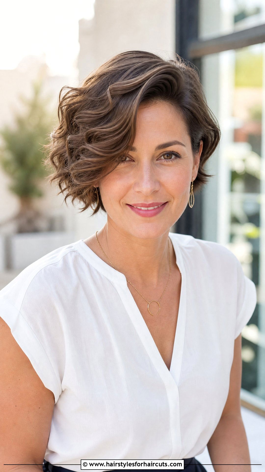 Short Wavy Side Part Haircut - 25 short haircuts for women wavy hair - 25 short haircuts for women wavy hair