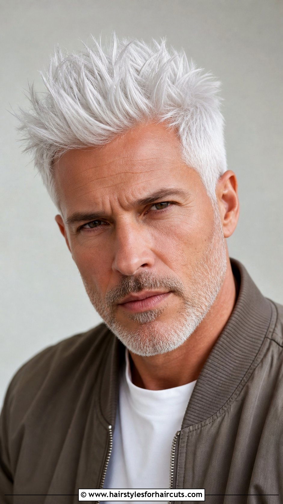 Short White Spiky Haircut - 25 santa haircuts - 25 santa haircuts