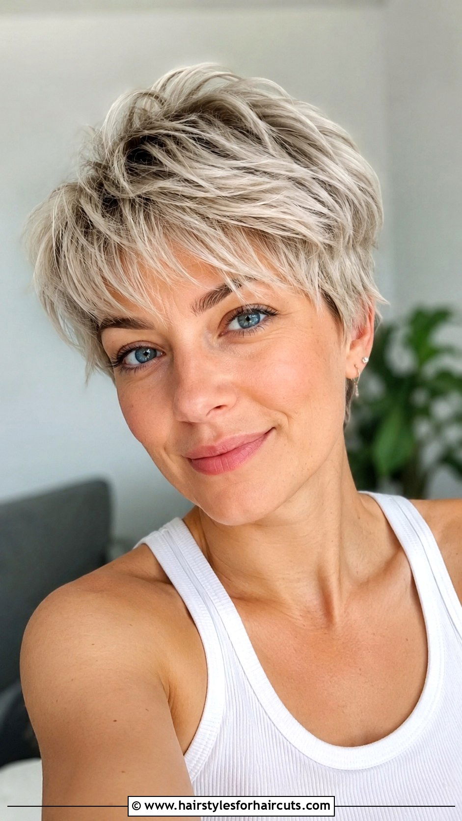 Short Wispy Pixie - 25 diamond face shape haircuts - 25 diamond face shape haircuts