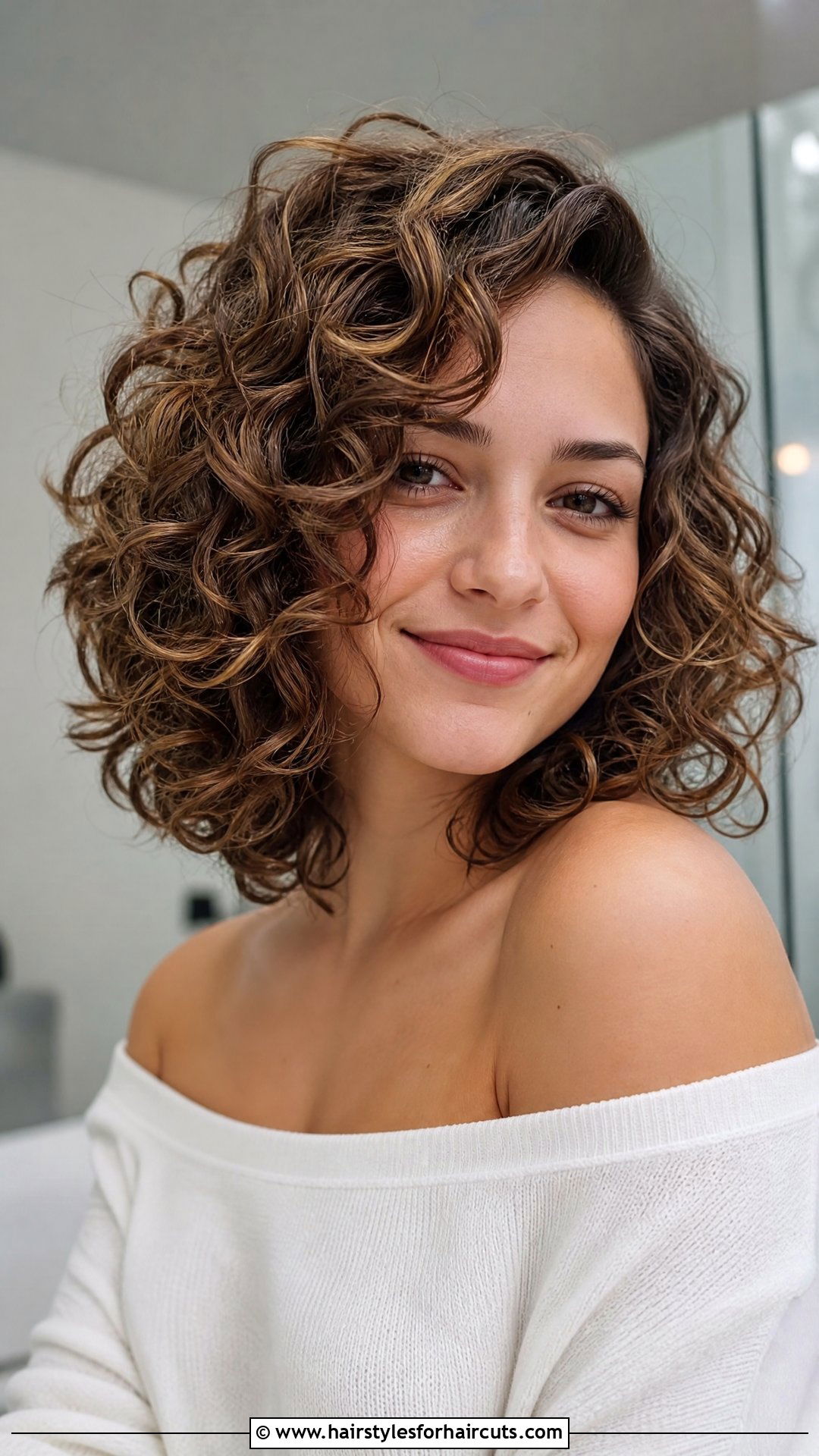 Shoulder Grazing Curly Cut - 25 youthful hairstyles over 50 curly hair - 25 youthful hairstyles over 50 curly hair