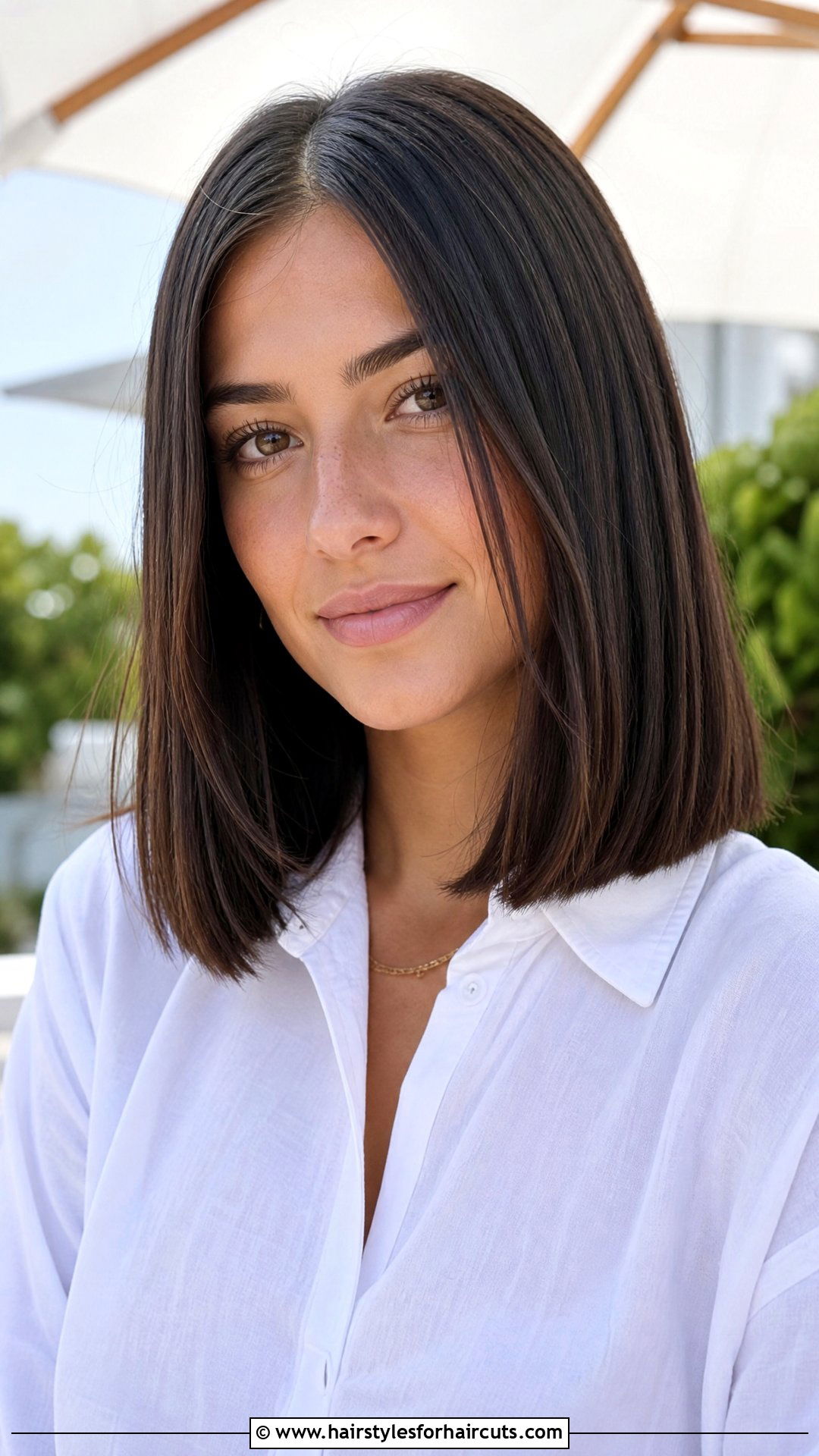 Shoulder Length Blunt Cut - 25 haircuts cheap - 25 haircuts cheap