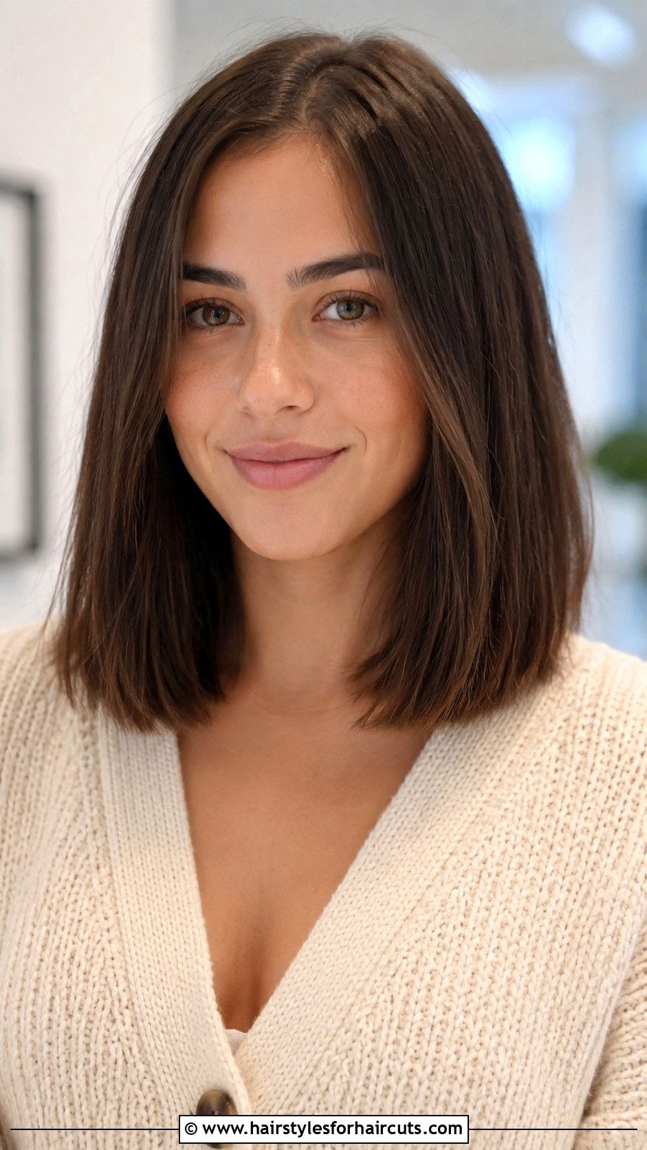 Shoulder Length Blunt Cut - 25 blunt haircuts for fine hair - 25 blunt haircuts for fine hair