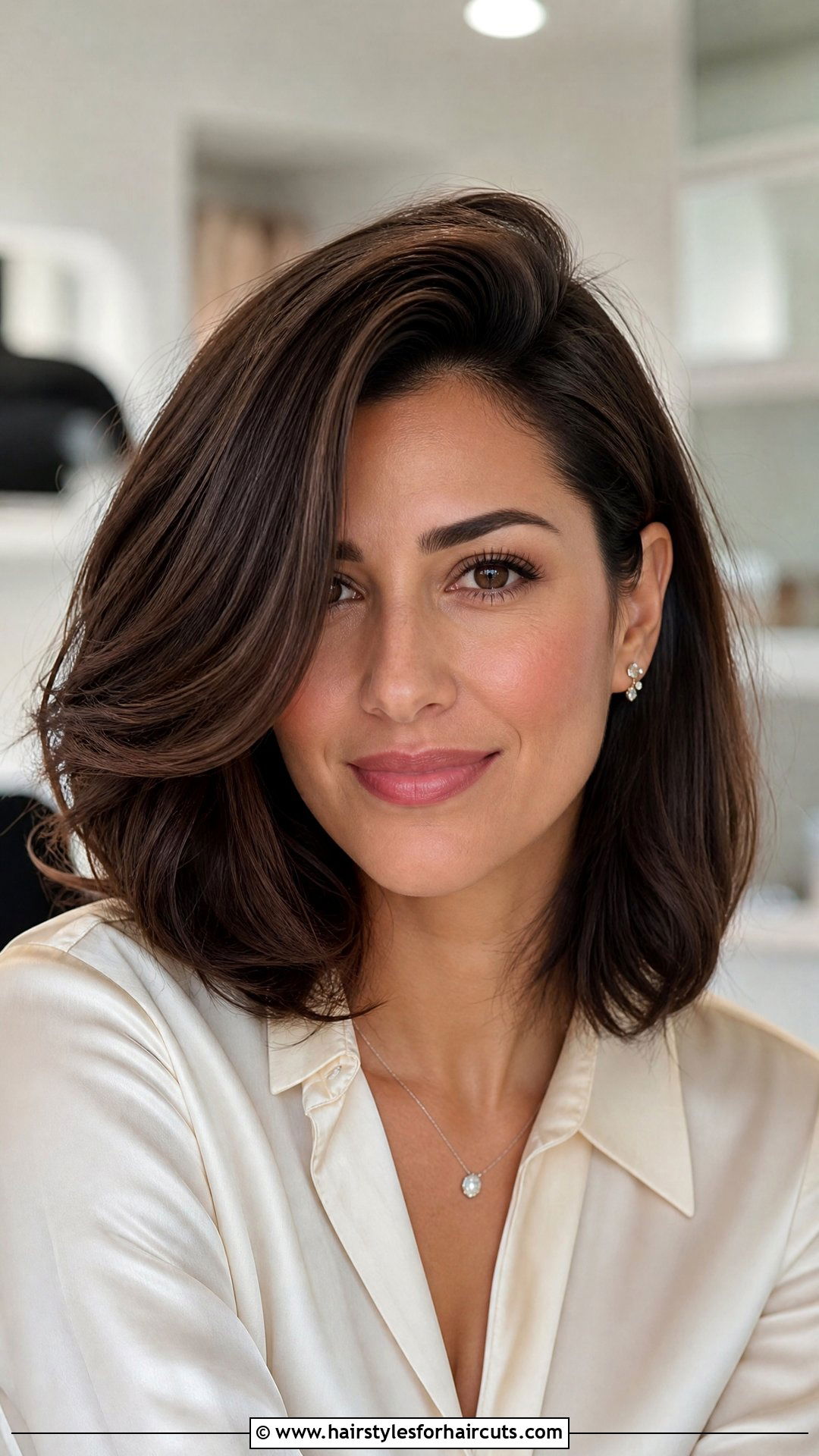 Shoulder Length Bob With Side Part - 25 womens shoulder length haircuts - 25 womens shoulder length haircuts