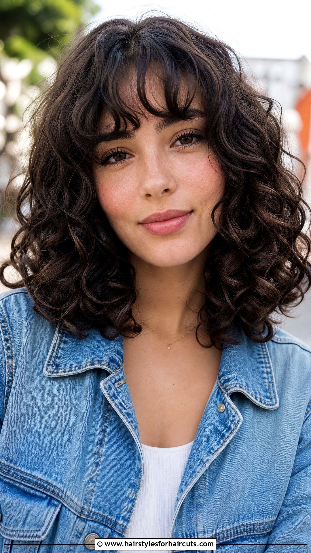 Shoulder Length Curly Hair With Bangs - 25 hairstyles with bangs for curly hair - 25 hairstyles with bangs for curly hair