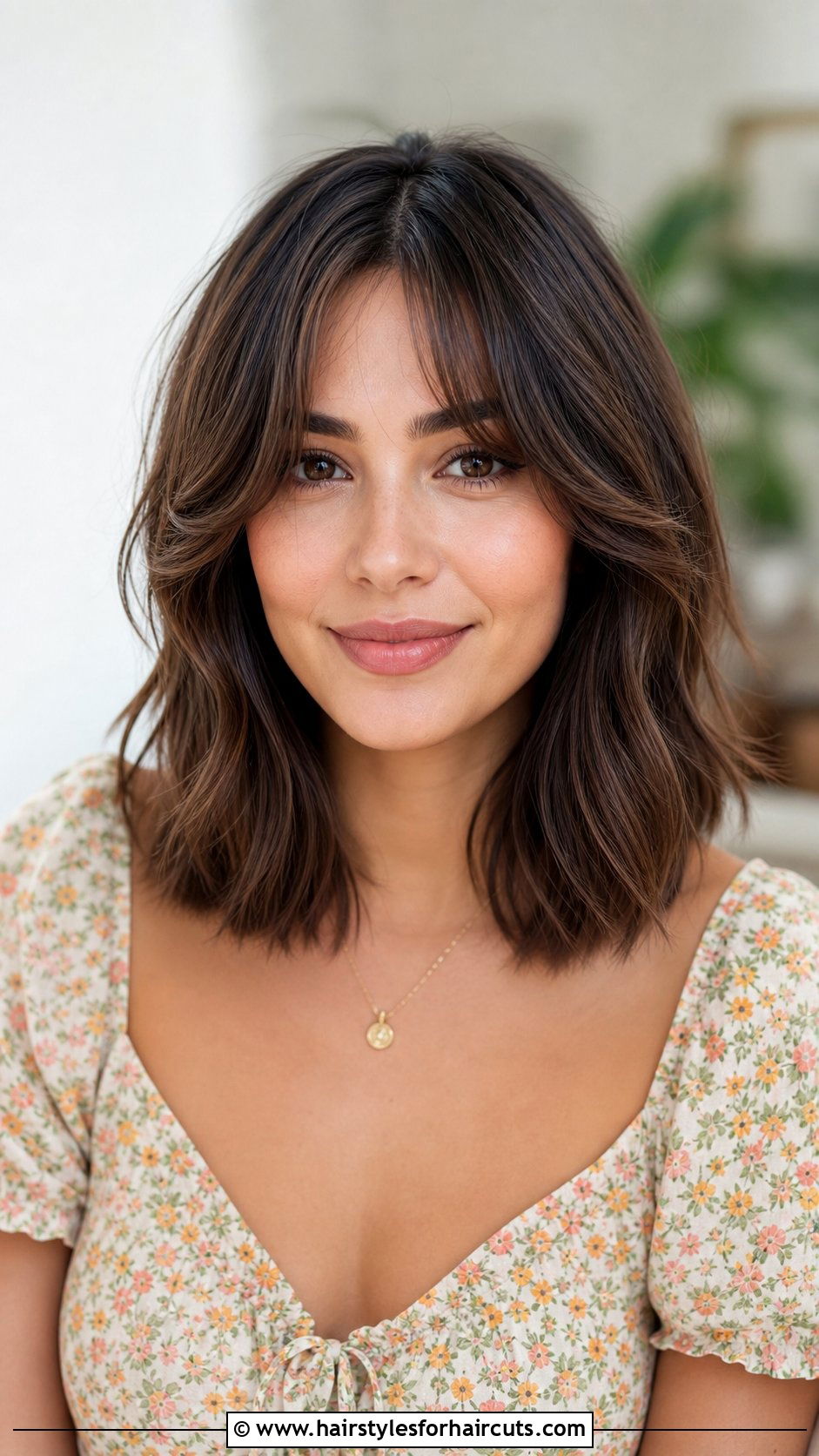 Shoulder Length Cut With Curtain Bangs - 25 shoulder length haircuts for women over 50 - 25 shoulder length haircuts for women over 50