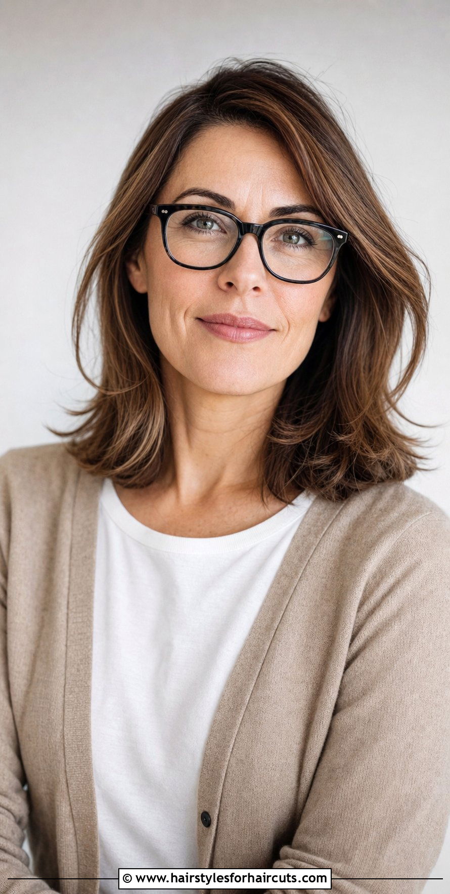Shoulder Length Cut With Glasses - 25 shoulder length haircuts for women over 50 - 25 shoulder length haircuts for women over 50