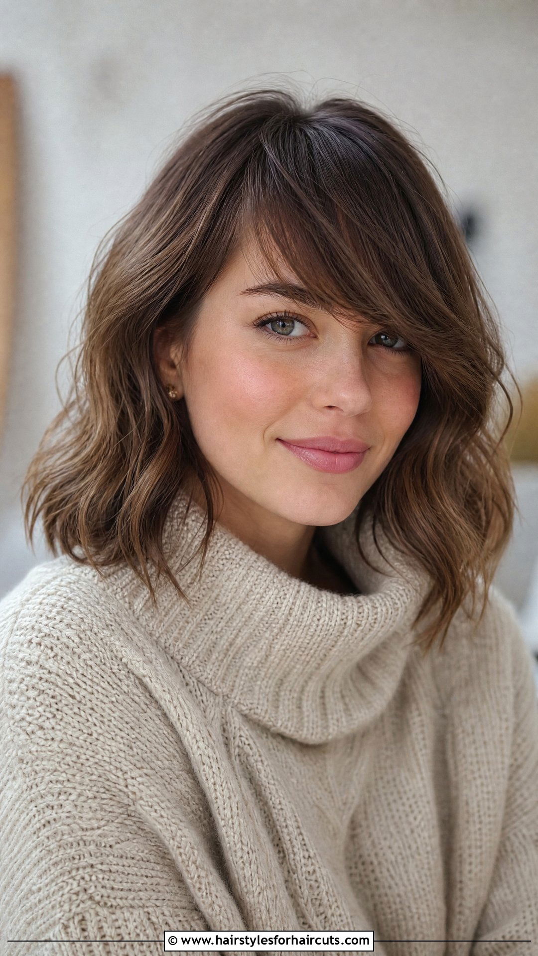 Shoulder Length Cut With Side Bangs For Wavy Thin Hair - 25 hairstyles for wavy thin hair - 25 hairstyles for wavy thin hair