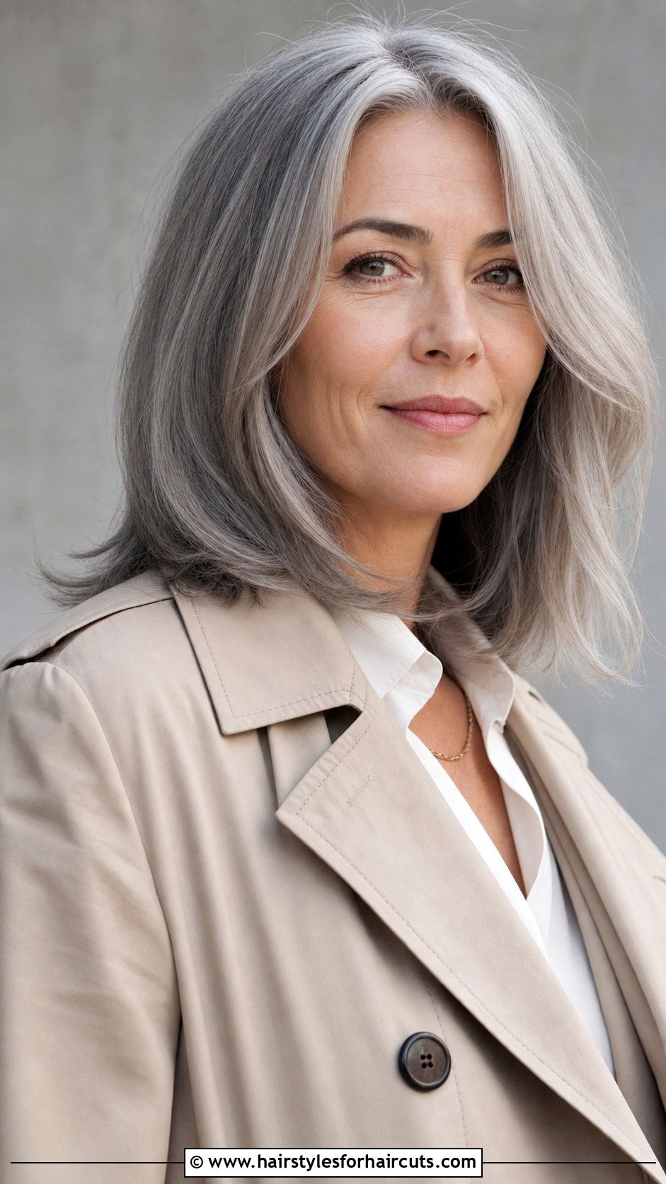 Shoulder Length Grey Haircut - 25 hairstyles for grey hair - 25 hairstyles for grey hair