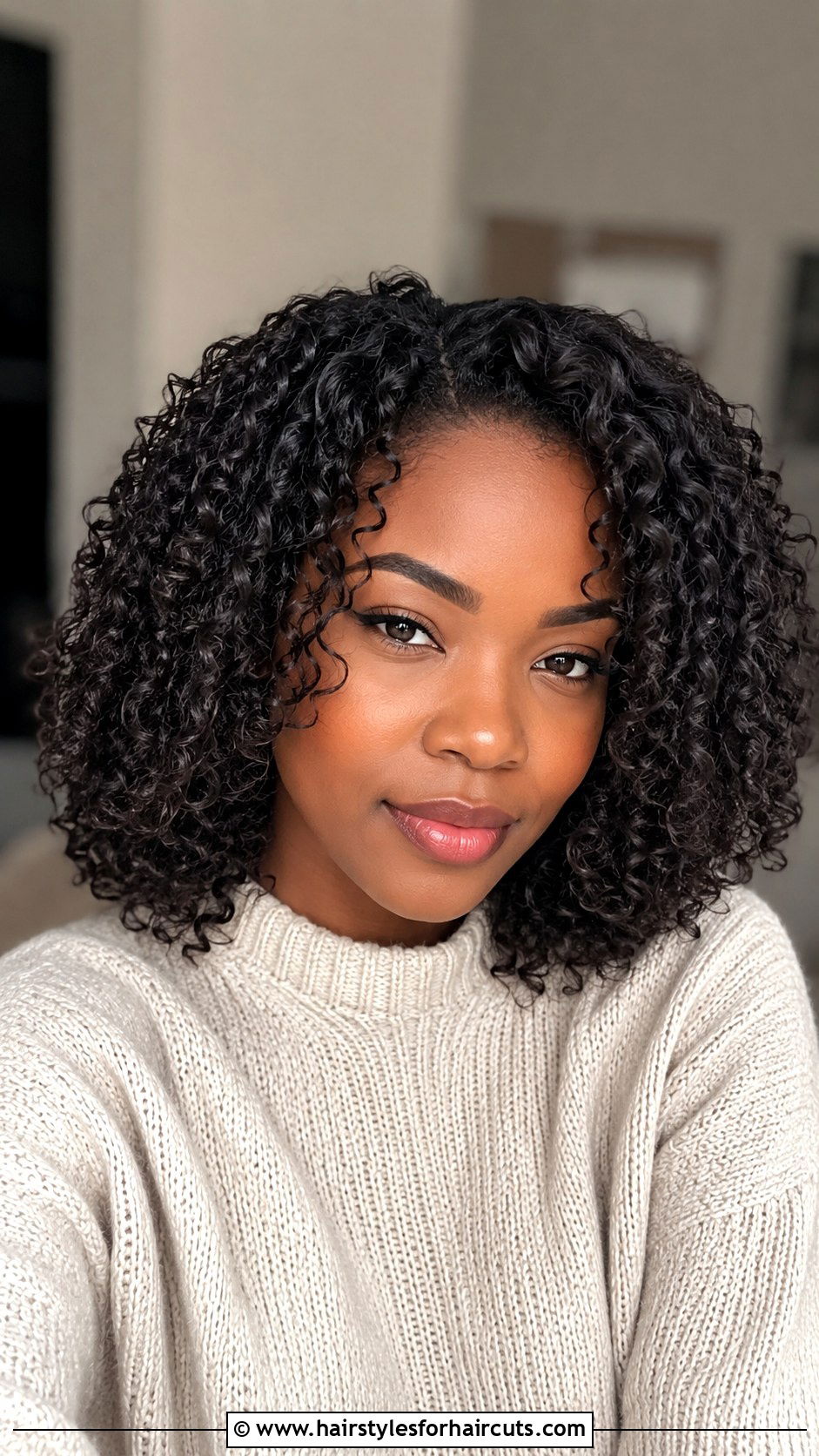 Shoulder Length Layered Haircut - 25 haircuts for black women with natural hair - 25 haircuts for black women with natural hair