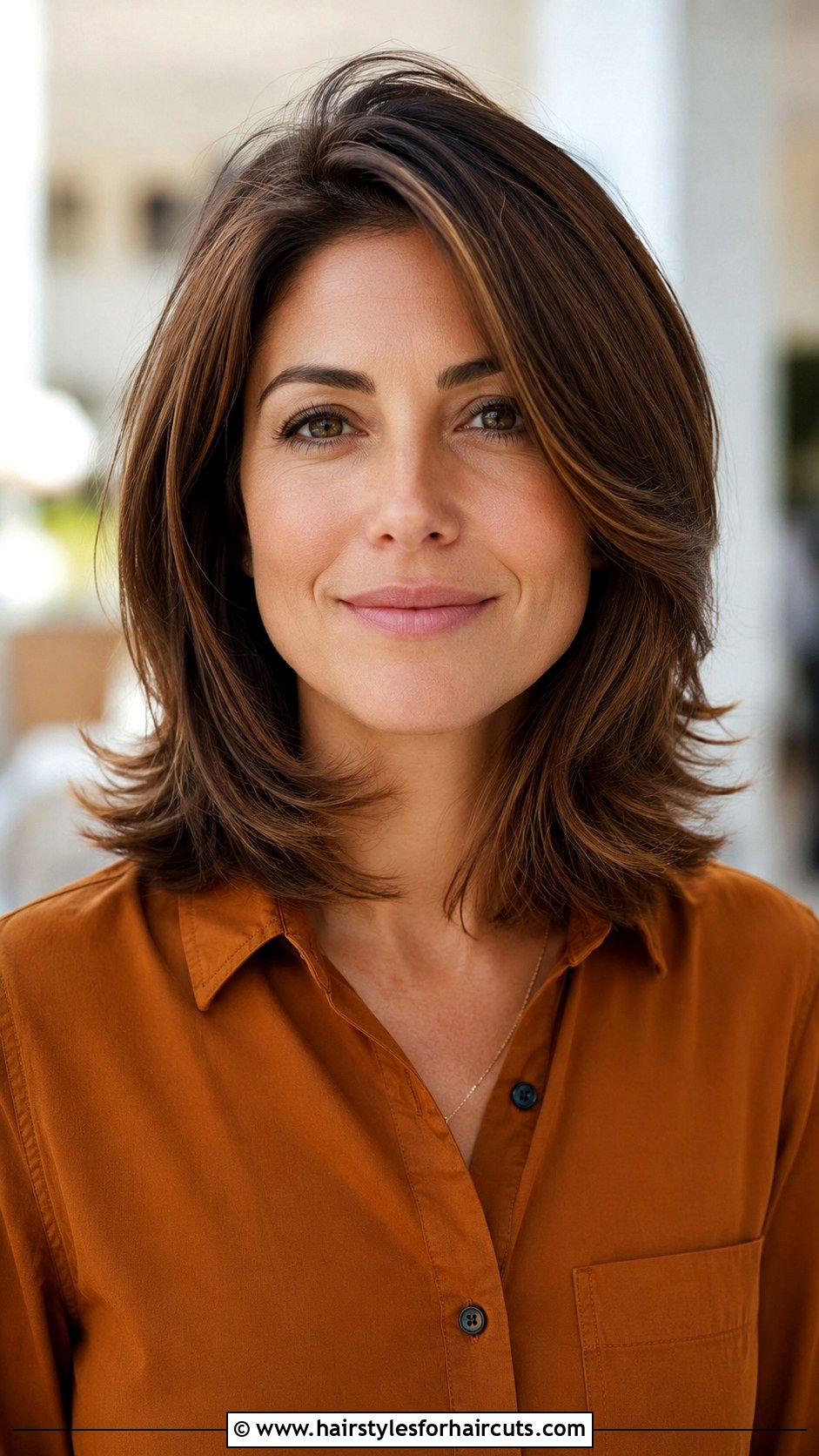 Shoulder Length Layered Haircut - 25 haircuts for older women with thick hair - 25 haircuts for older women with thick hair