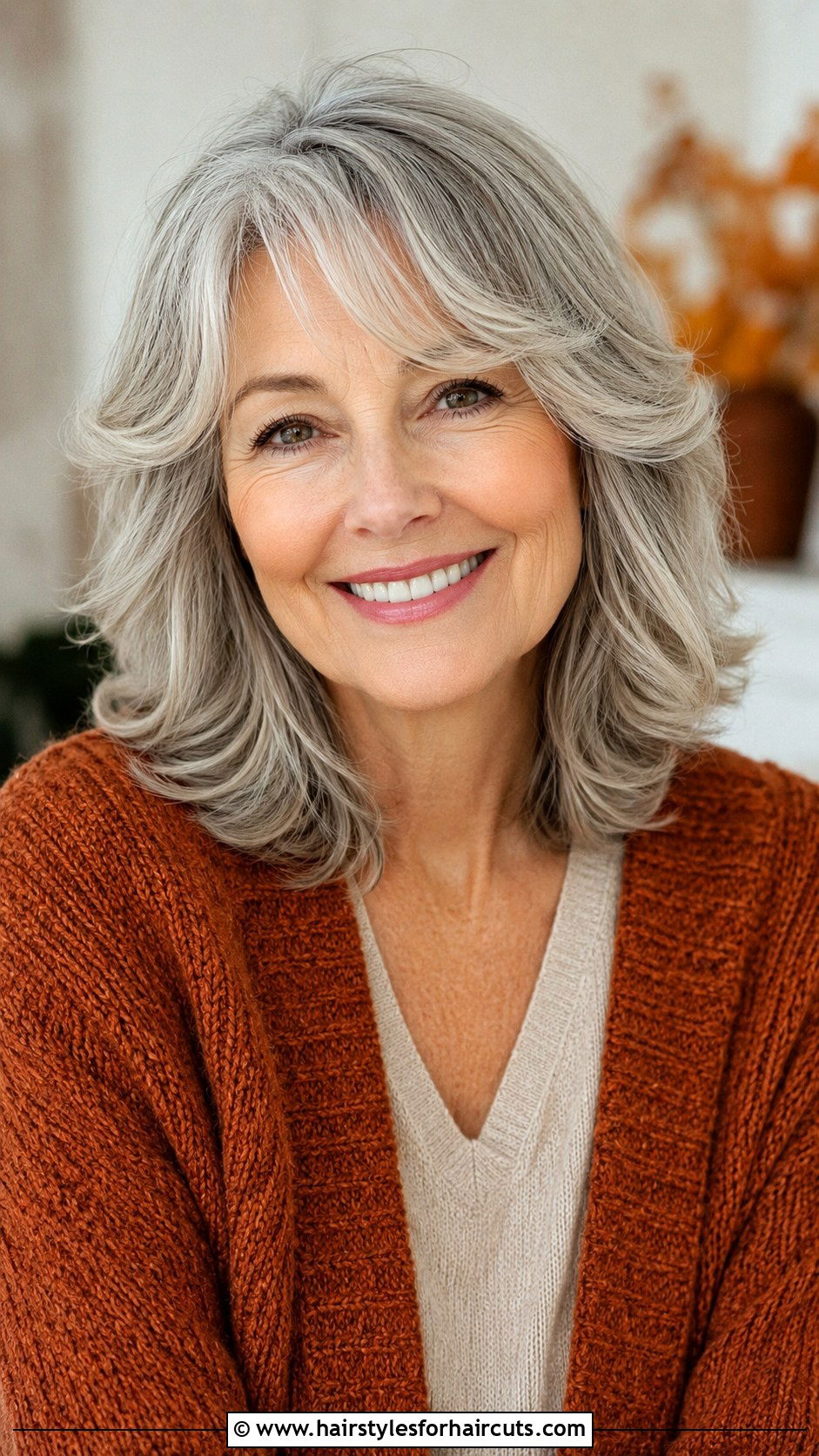 Shoulder Length Layered Haircut - 25 haircuts for woman over 60 - 25 haircuts for woman over 60