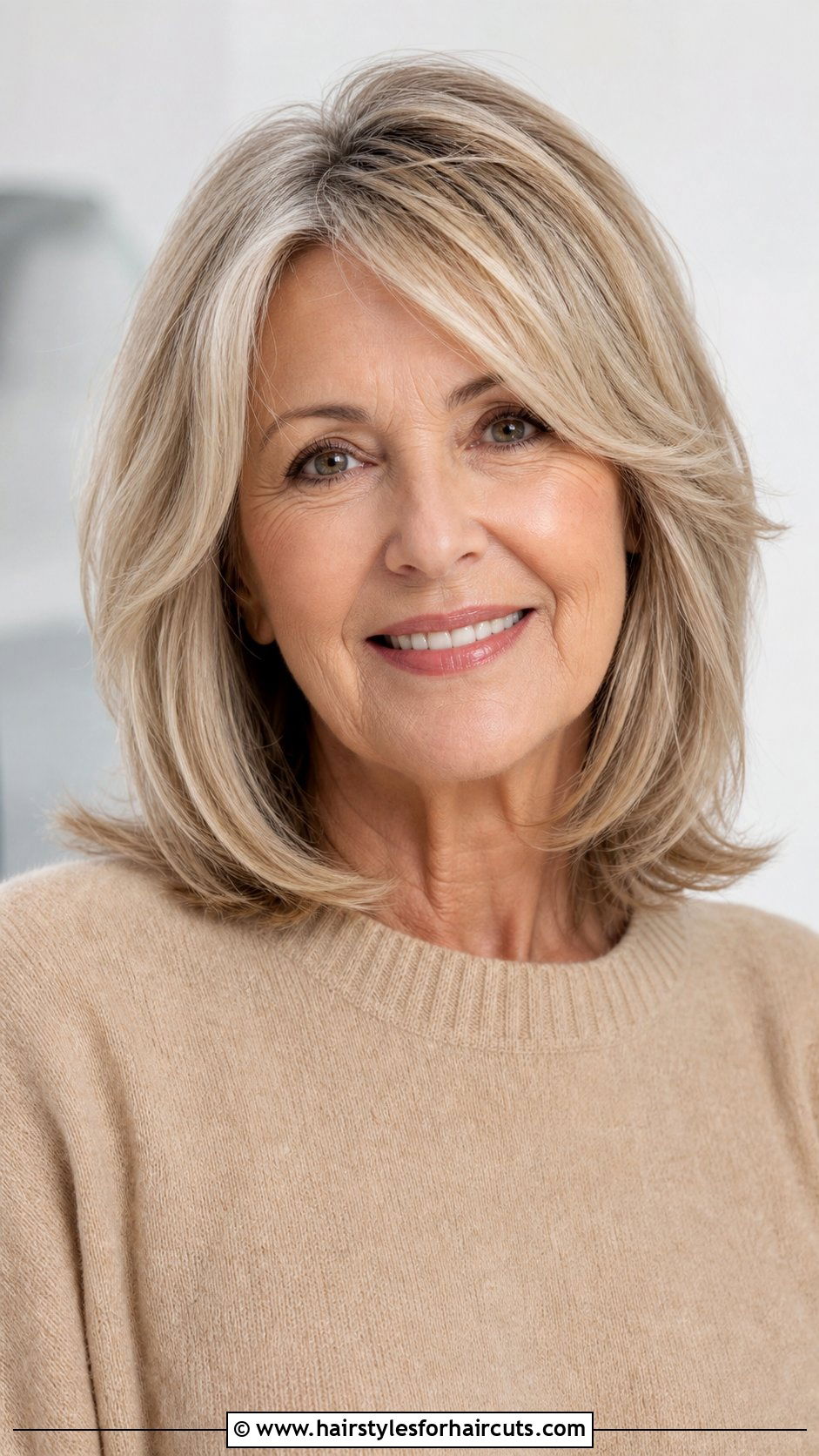 Shoulder Length Layered Haircut - 25 best haircuts for women over 60 - 25 best haircuts for women over 60