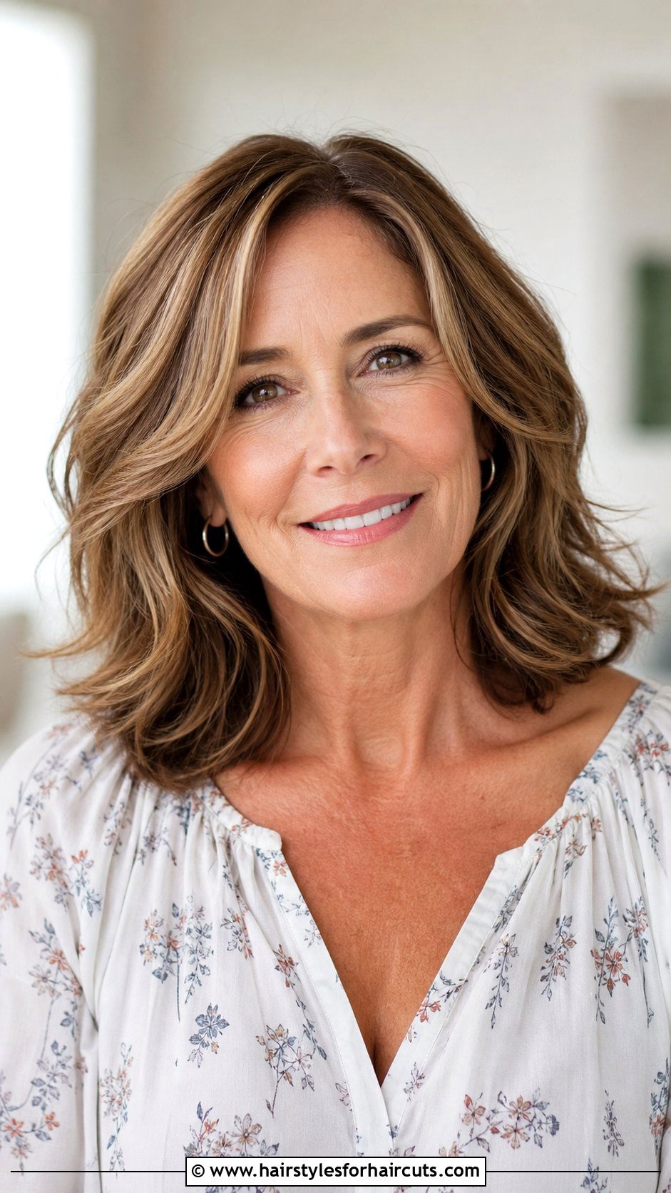 Shoulder Length Layered Haircut - 25 hairstyles for thick wavy hair over 50 - 25 hairstyles for thick wavy hair over 50