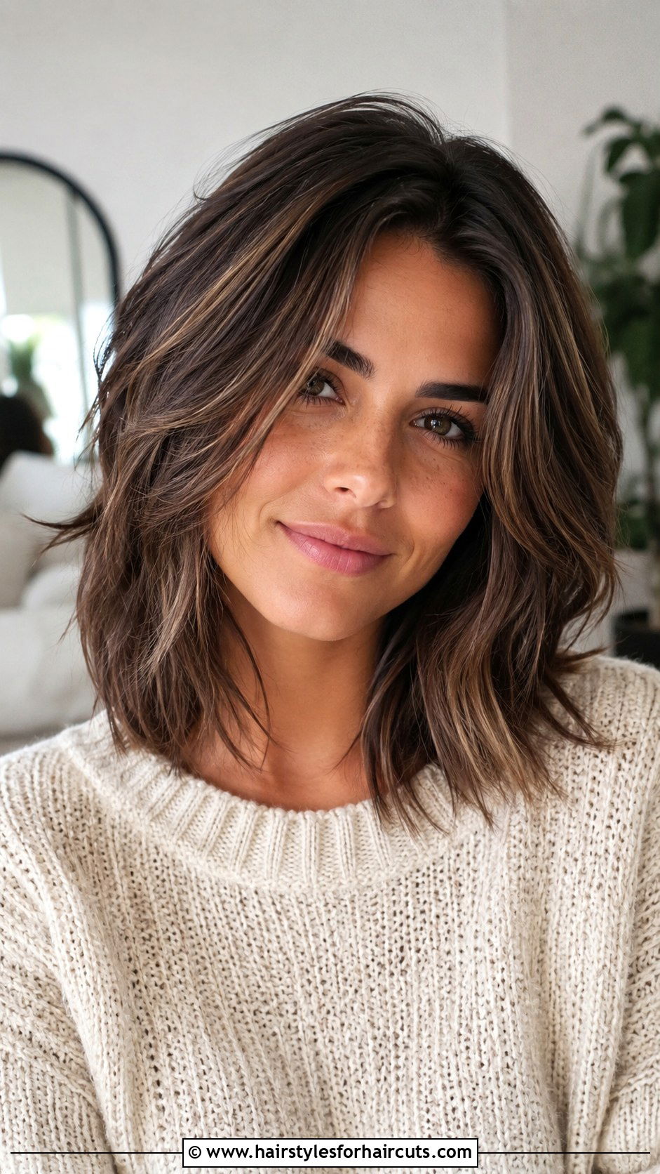 Shoulder Length Layers - 25 medium haircuts for thick hair women - 25 medium haircuts for thick hair women