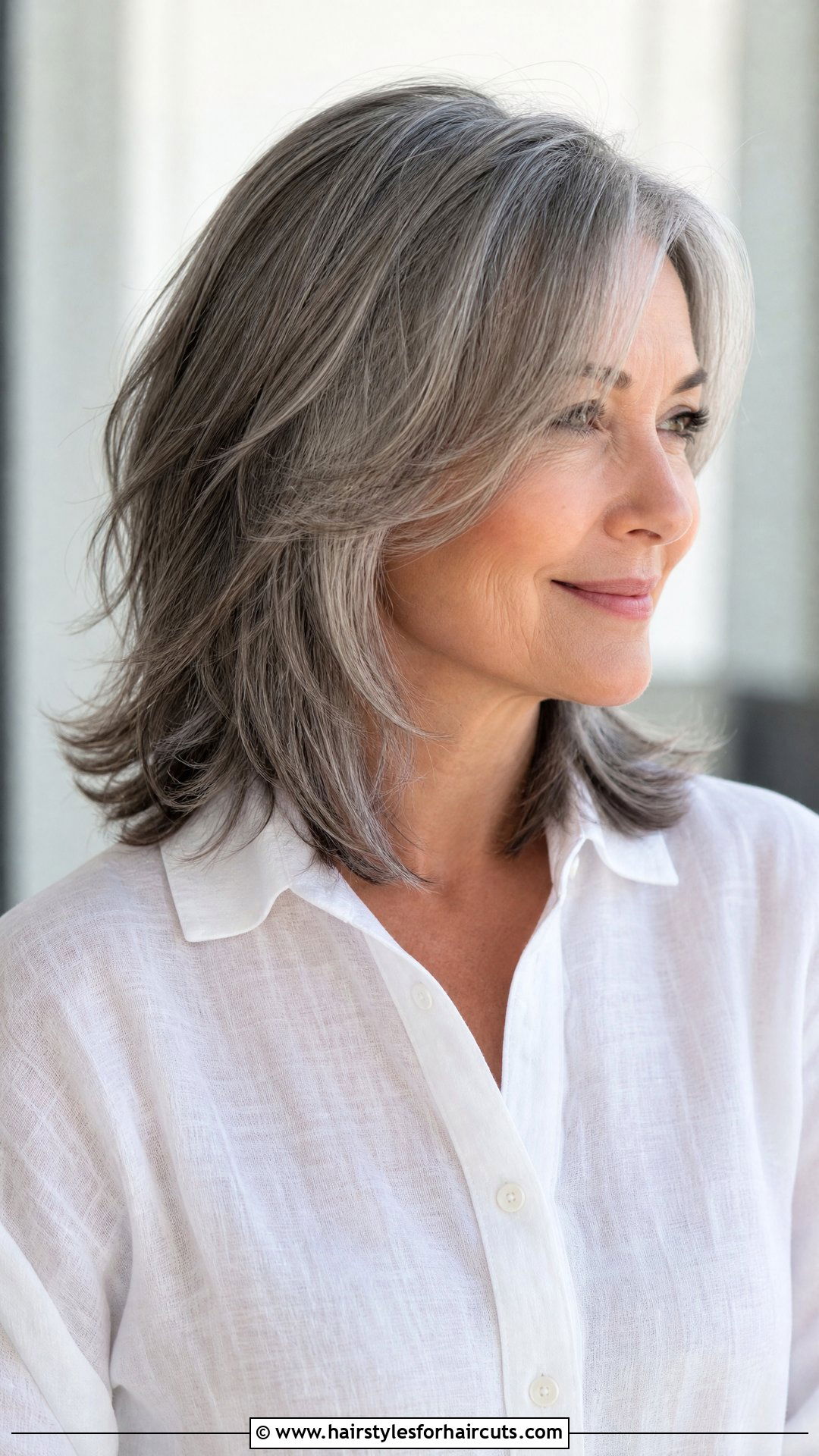 Shoulder Length Layers Gray Hair - 25 hairstyles for thin gray hair - 25 hairstyles for thin gray hair