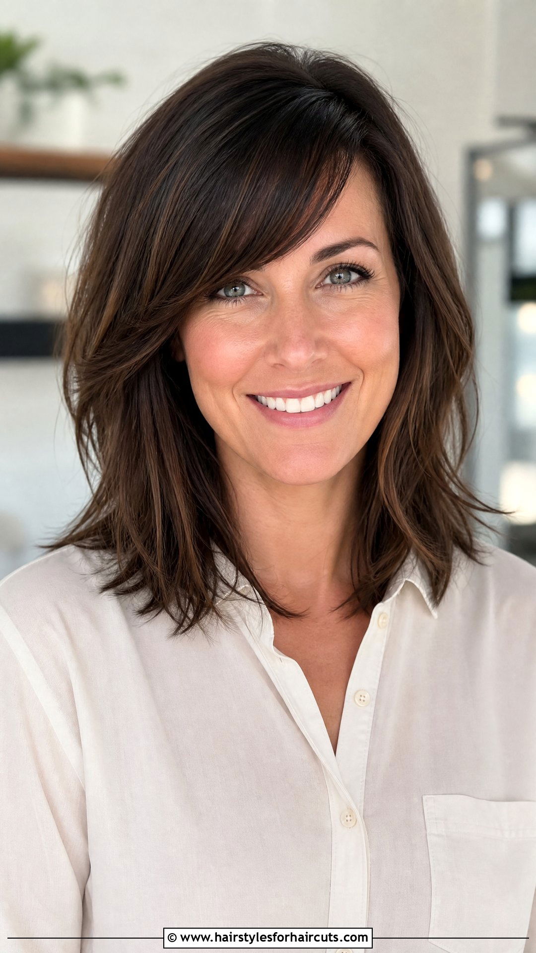Shoulder Length Layers With Side Bangs - 25 haircuts shoulder length layers - 25 haircuts shoulder length layers