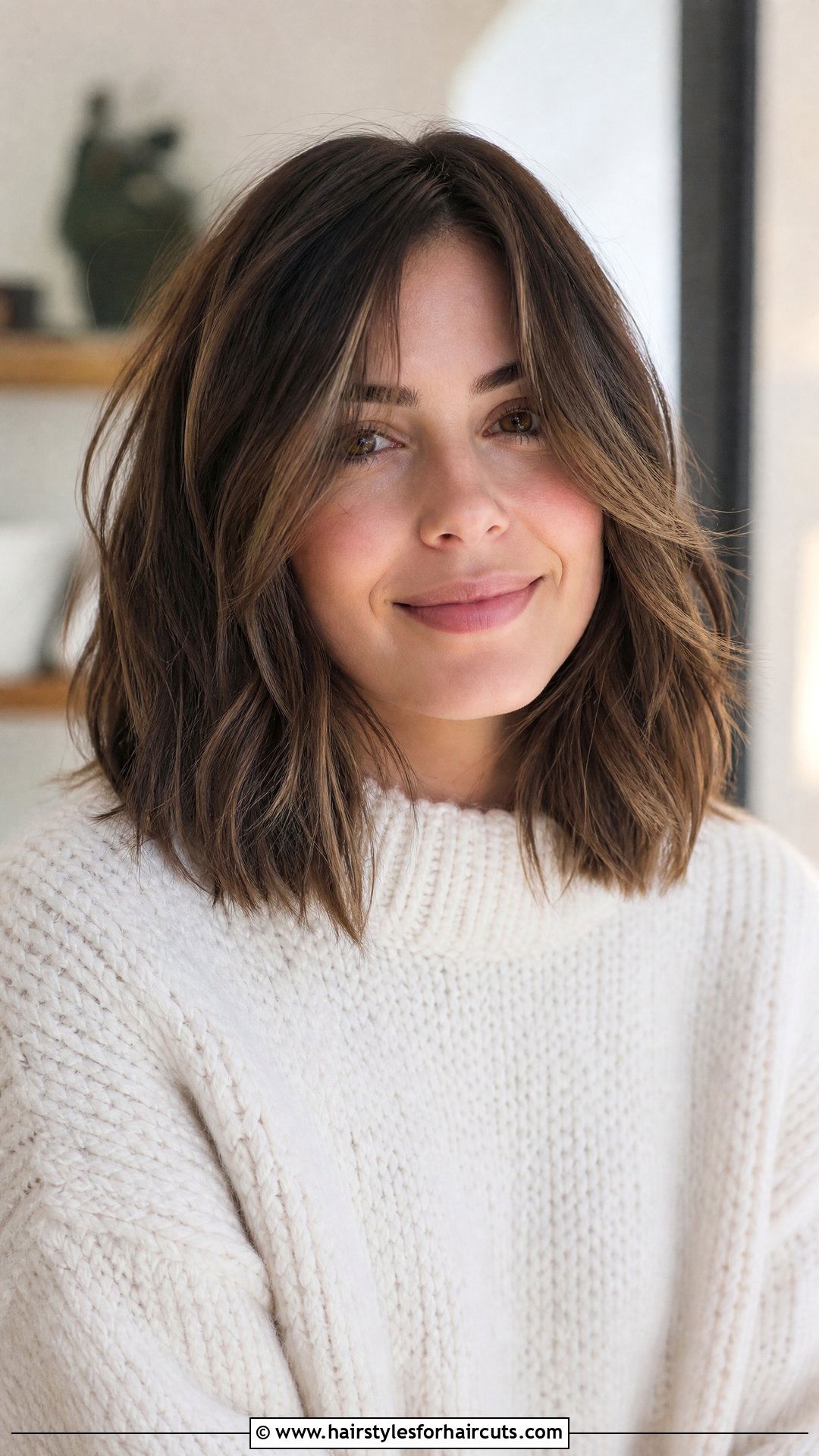Shoulder Length Lob - 25 hairstyles for heavy hair - 25 hairstyles for heavy hair