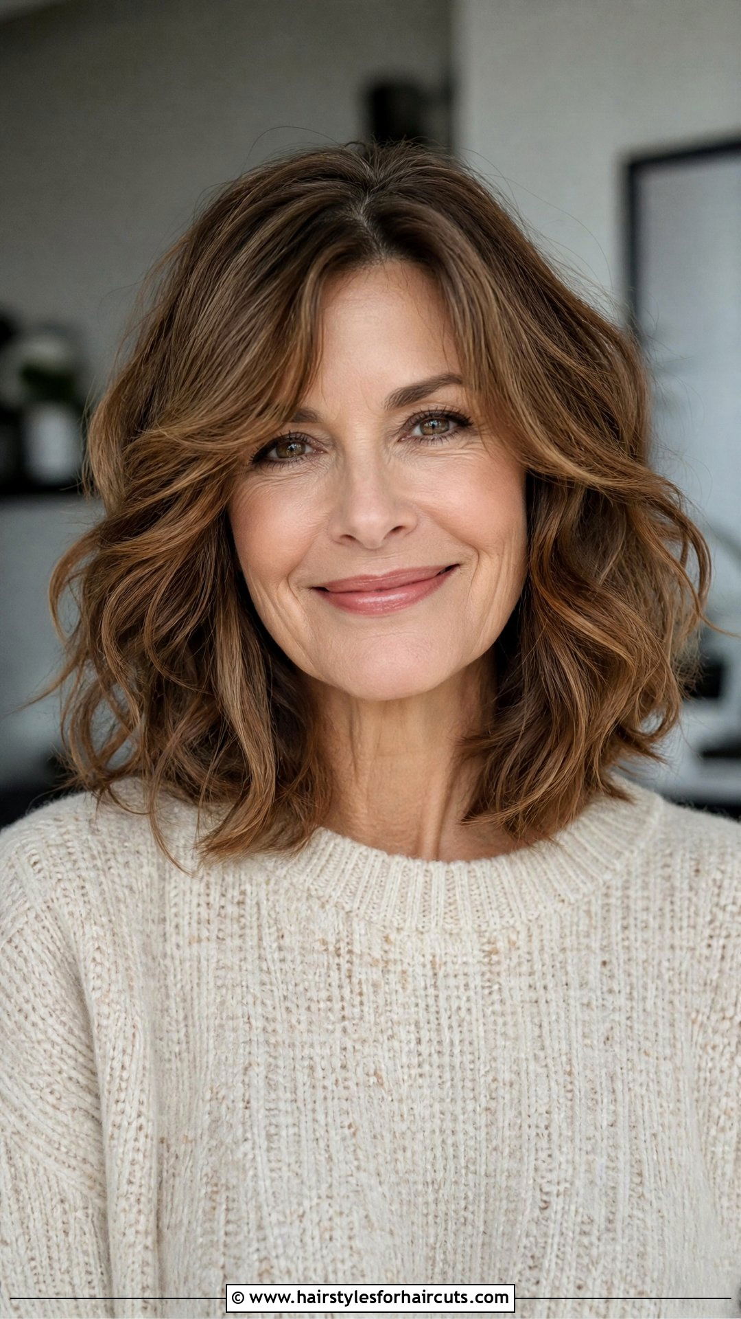 Shoulder Length Lob - 25 haircuts for curly hair over 50 - 25 haircuts for curly hair over 50