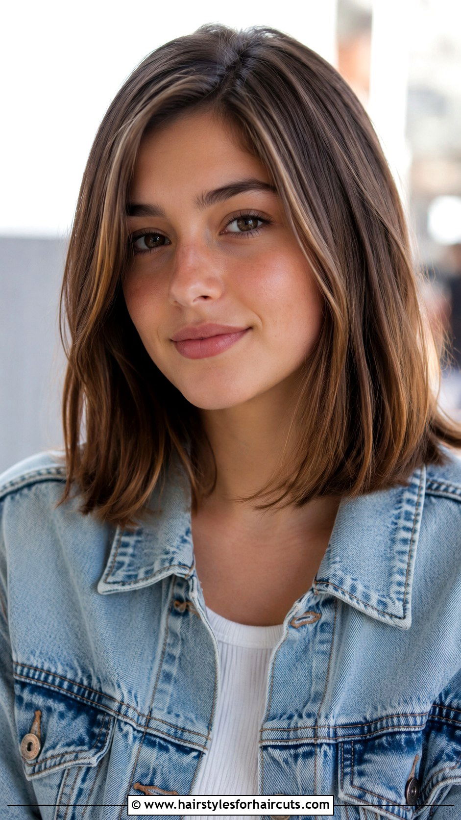 Shoulder Length Lob Haircut - 25 haircuts for girls with straight hair - 25 haircuts for girls with straight hair