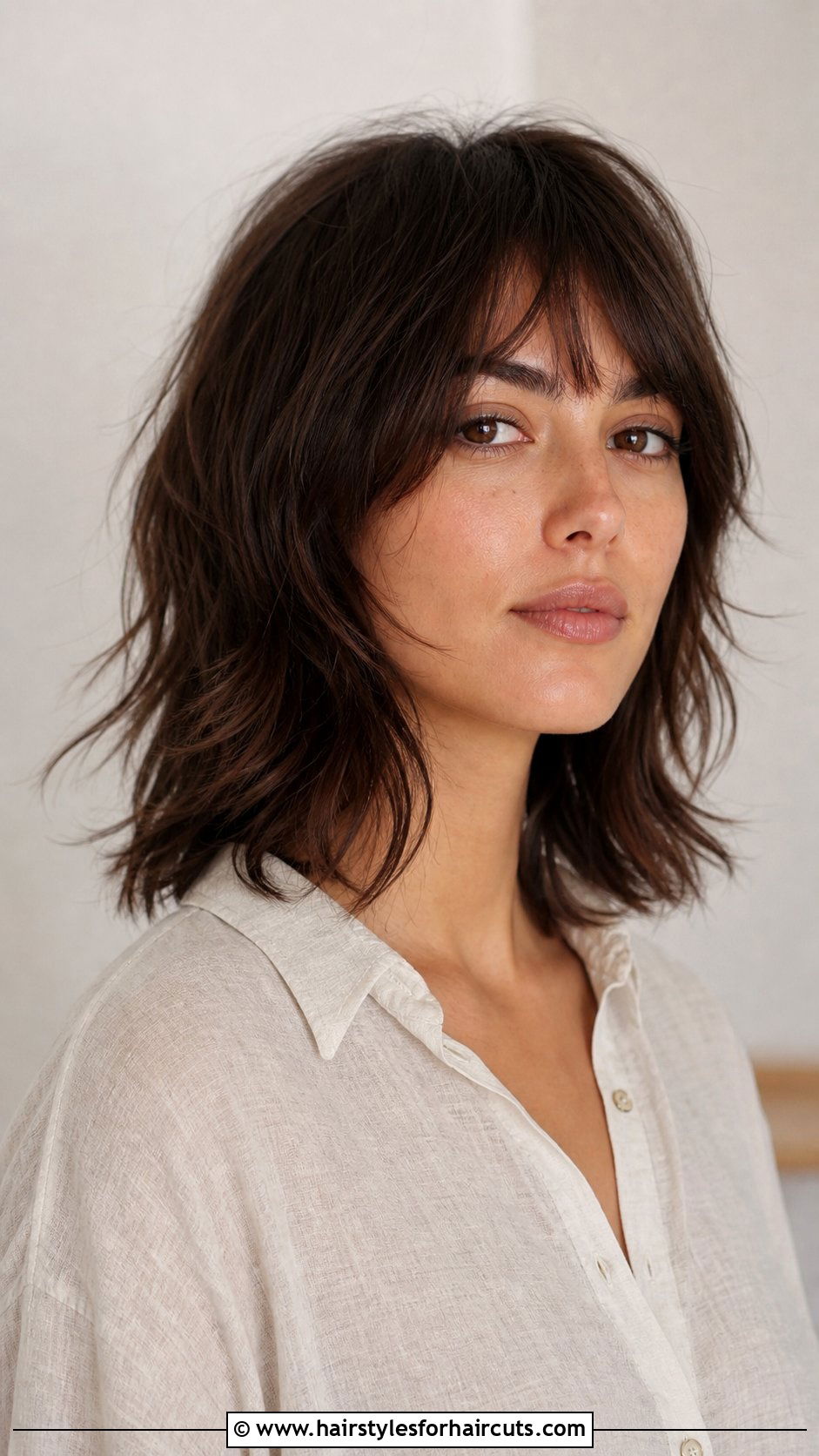 Shoulder Length Shag With Wispy Ends - 25 shoulder length haircuts for women over 50 - 25 shoulder length haircuts for women over 50