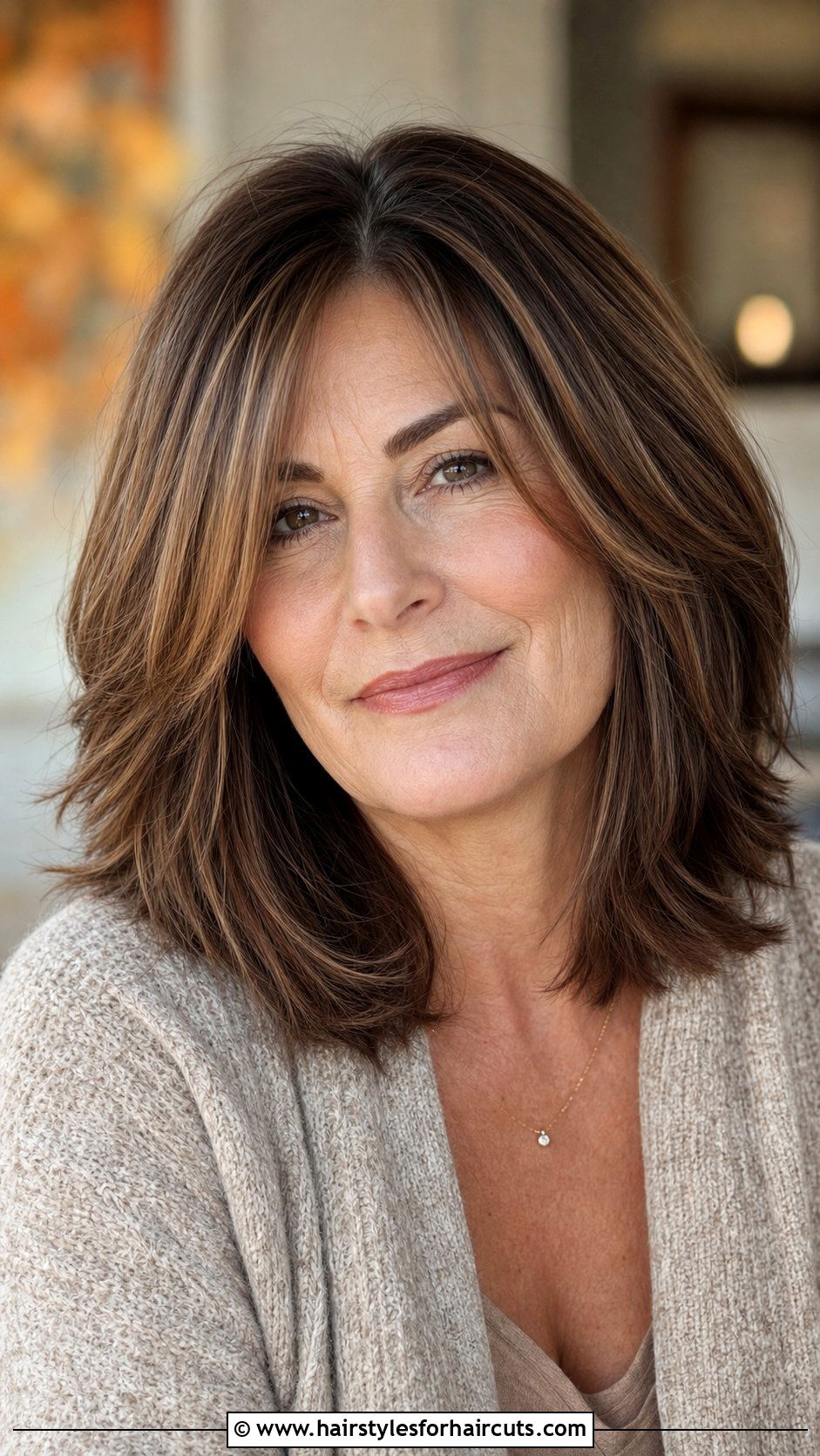 Shoulder Length Textured Cut - 25 medium haircuts for thin hair over 50 - 25 medium haircuts for thin hair over 50