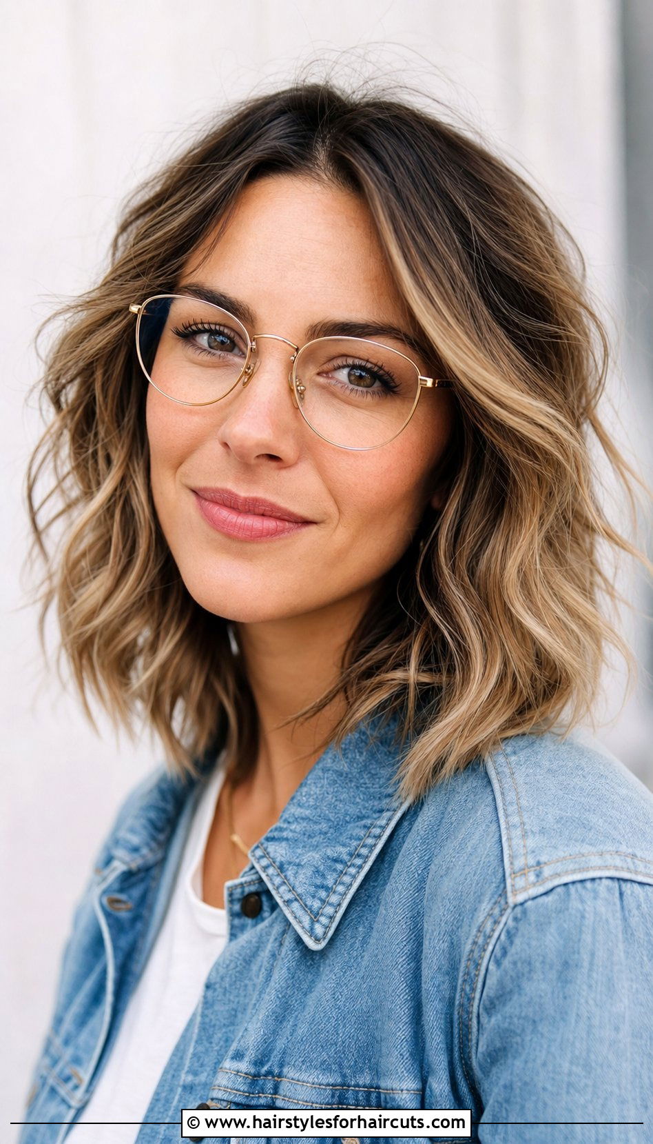 Shoulder Length Waves With Glasses - 25 hairstyles with glasses - 25 hairstyles with glasses