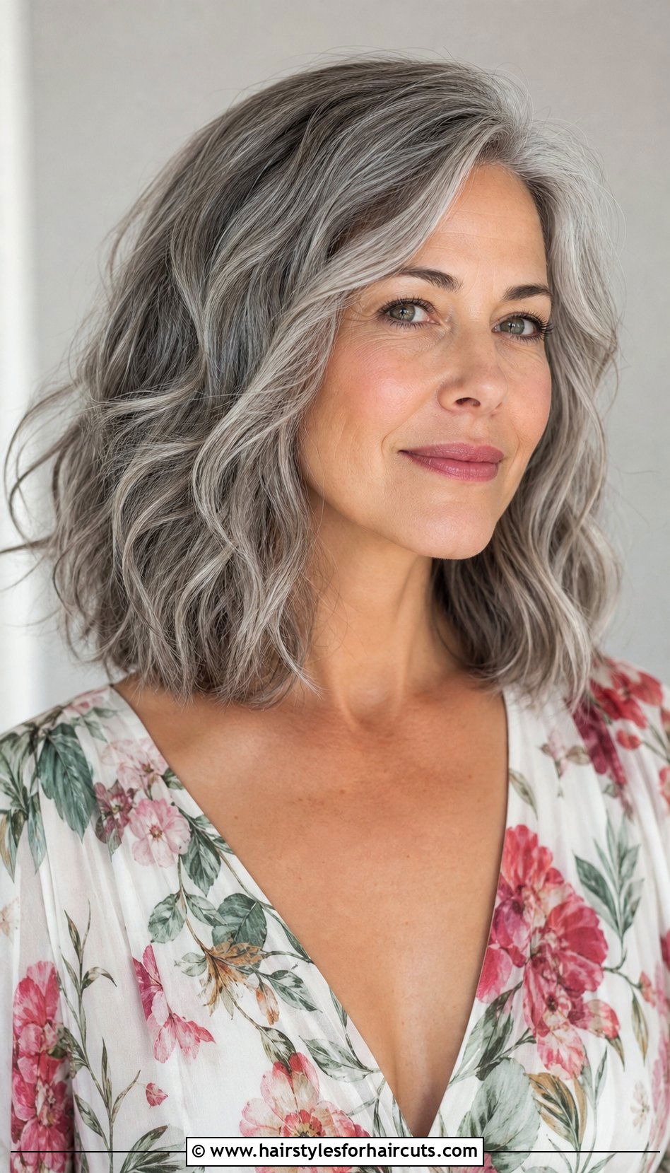 Shoulder Length Wavy Gray Hair - 25 thick gray hairstyles - 25 thick gray hairstyles