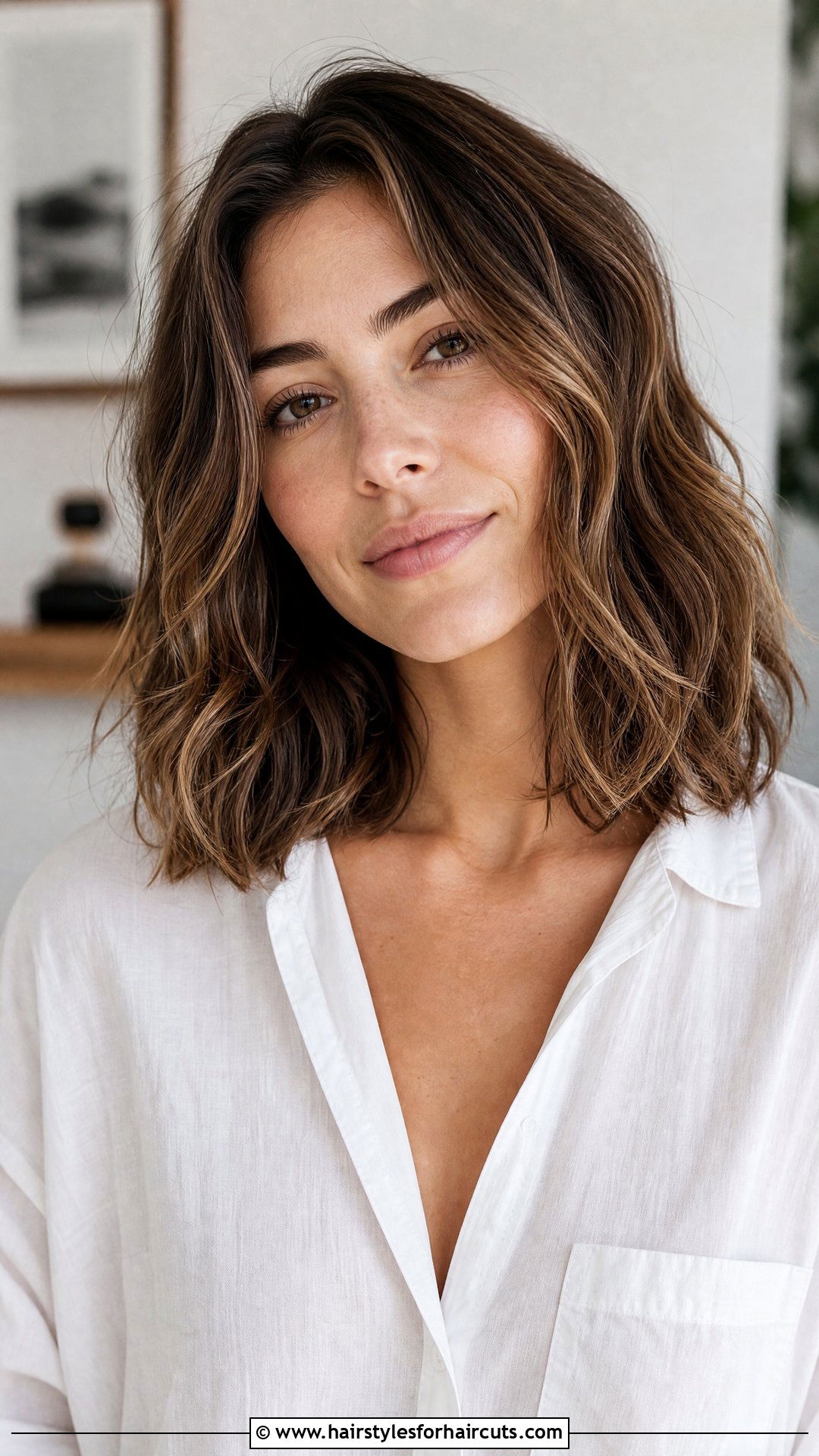 Shoulder Length Wavy Hair - 25 wave haircuts - 25 wave haircuts