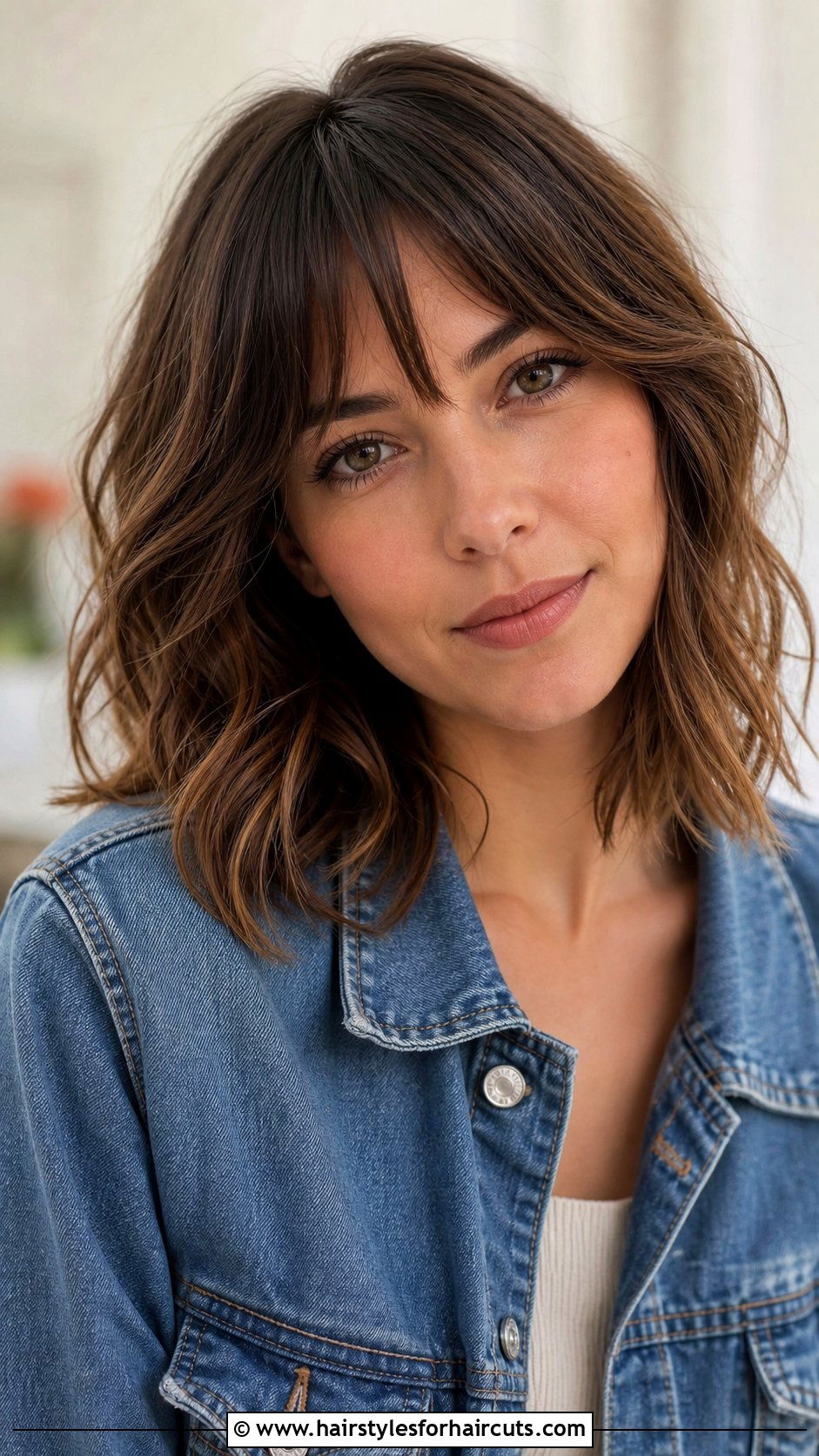 Shoulder Length Wavy Haircut With Bangs - 25 medium length haircuts for wavy hair - 25 medium length haircuts for wavy hair