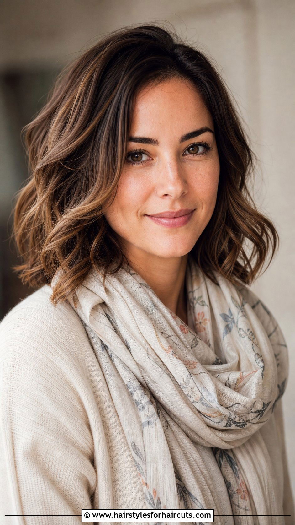Shoulder Length Wavy Hairstyle - 25 hairstyles for 30 year old women - 25 hairstyles for 30 year old women