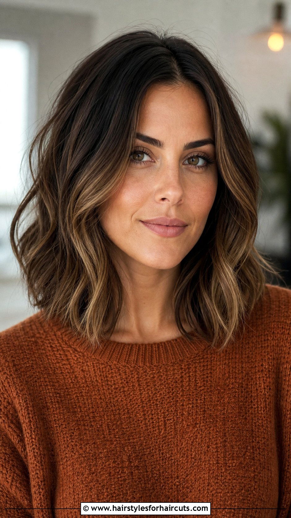 Shoulder Length Wavy Lob - 25 haircuts for curly wavy hair - 25 haircuts for curly wavy hair