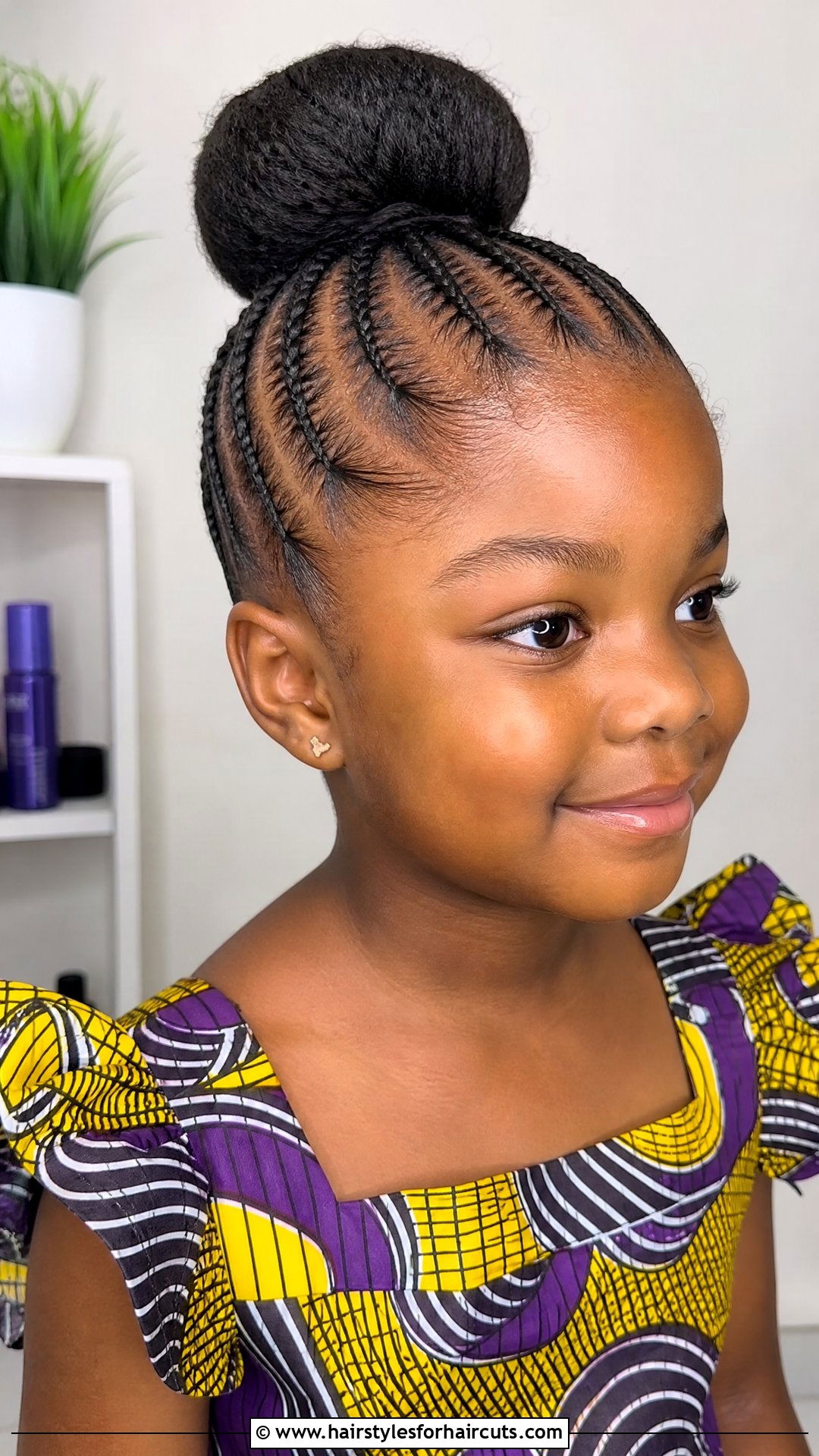 Shuku Updo - 25 african hairstyles for kids - 25 african hairstyles for kids