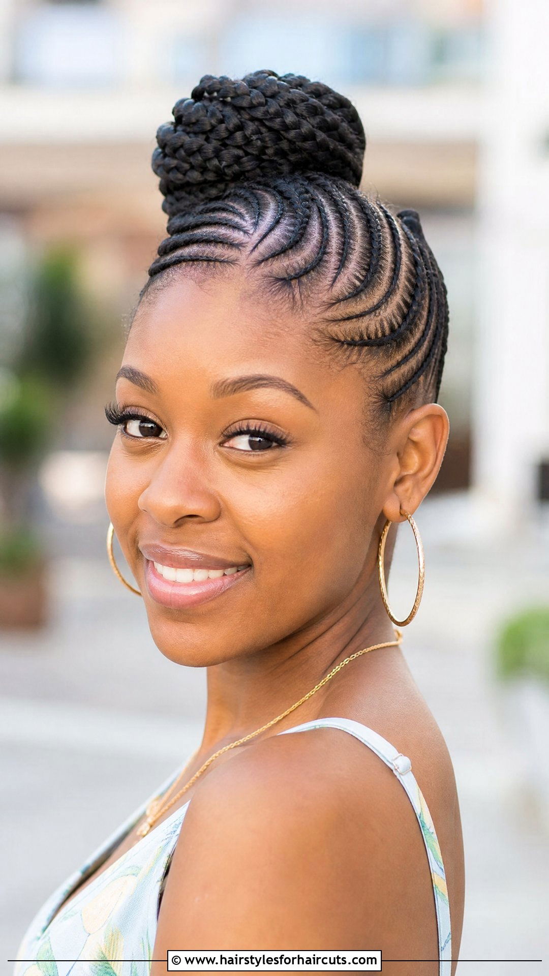 Shuruba Cornrow Updo - 25 habesha hairstyles - 25 habesha hairstyles