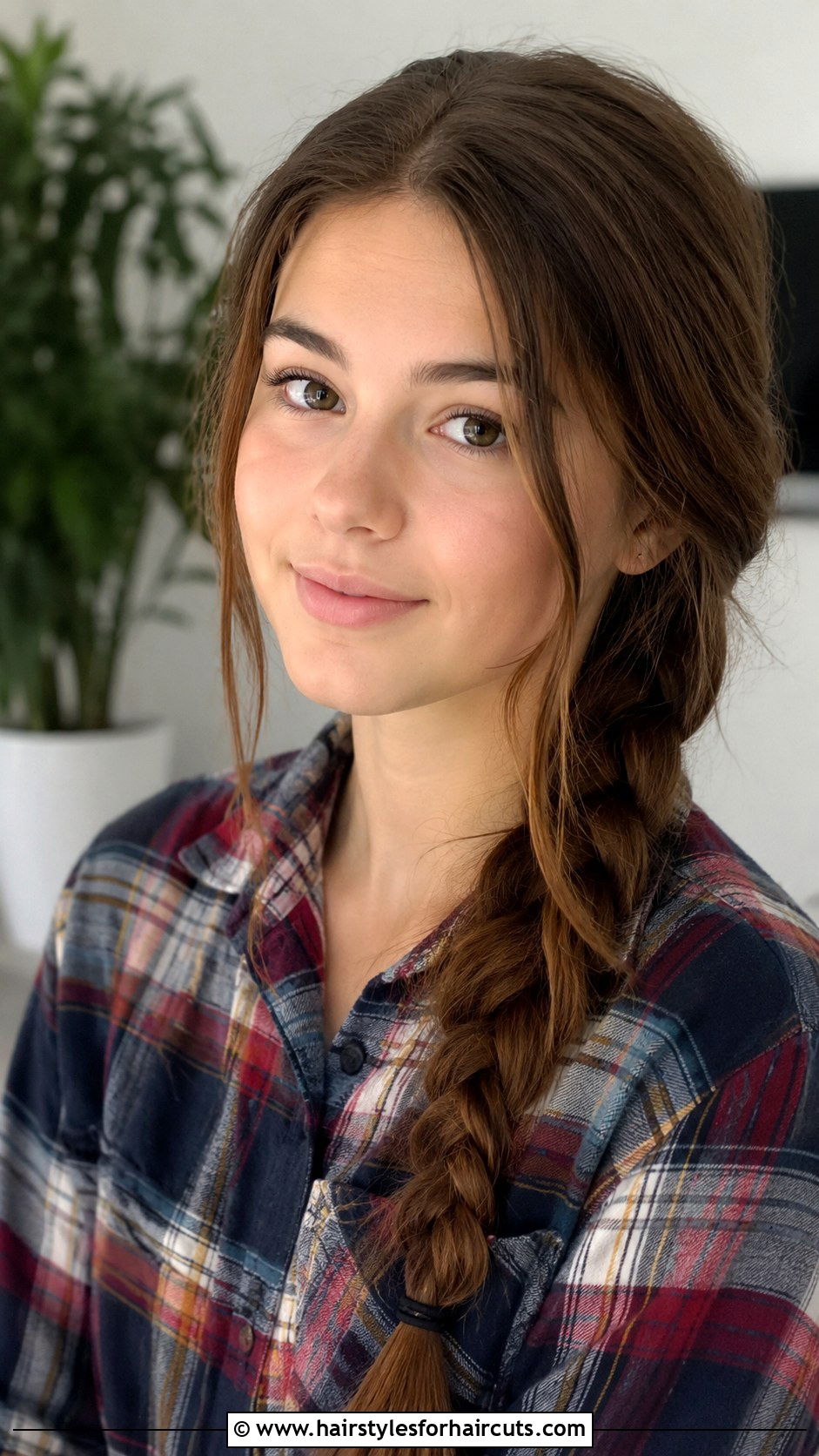 Side Braid - 25 cute hairstyles for teen girls - 25 cute hairstyles for teen girls