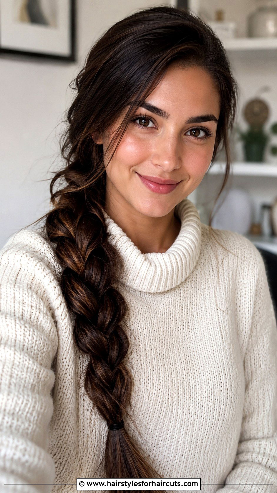 Side Braid - 25 easy hairstyles for poofy hair - 25 easy hairstyles for poofy hair