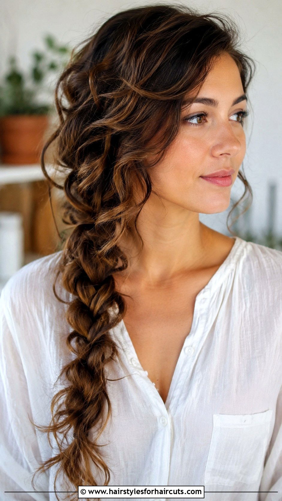 Side Braid Curly Hair - 25 braid hairstyles for curly hair - 25 braid hairstyles for curly hair