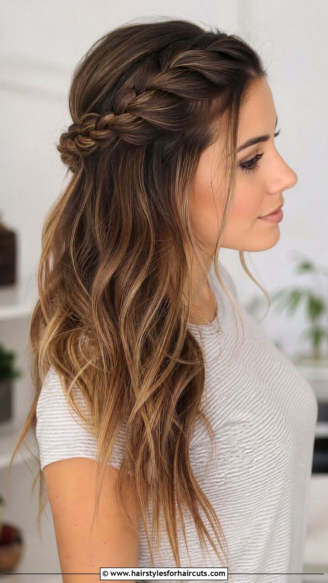 Side Braid Half Up Half Down - 25 side braid long hair trendy braided hairstyles - 25 side braid long hair trendy braided hairstyles