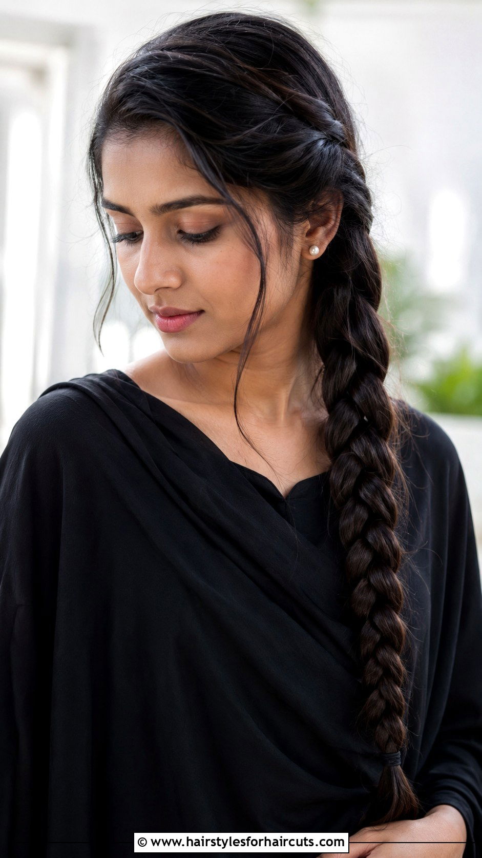 Side Braid Medium Hair - 25 funeral hairstyles for medium hair - 25 funeral hairstyles for medium hair
