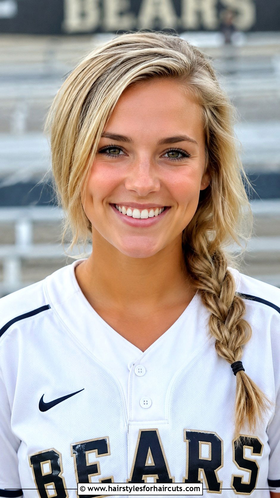 Side Braid Short Hair - 25 cute softball hairstyles for short hair - 25 cute softball hairstyles for short hair