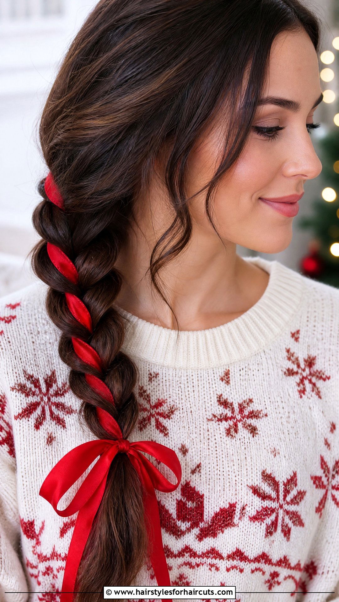Side Braid With Ribbon - 25 side braid long hair trendy braided hairstyles - 25 side braid long hair trendy braided hairstyles