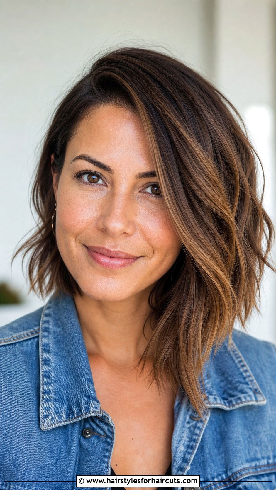 Side Comb Asymmetrical Lob - 25 side hair comb hairstyles - 25 side hair comb hairstyles
