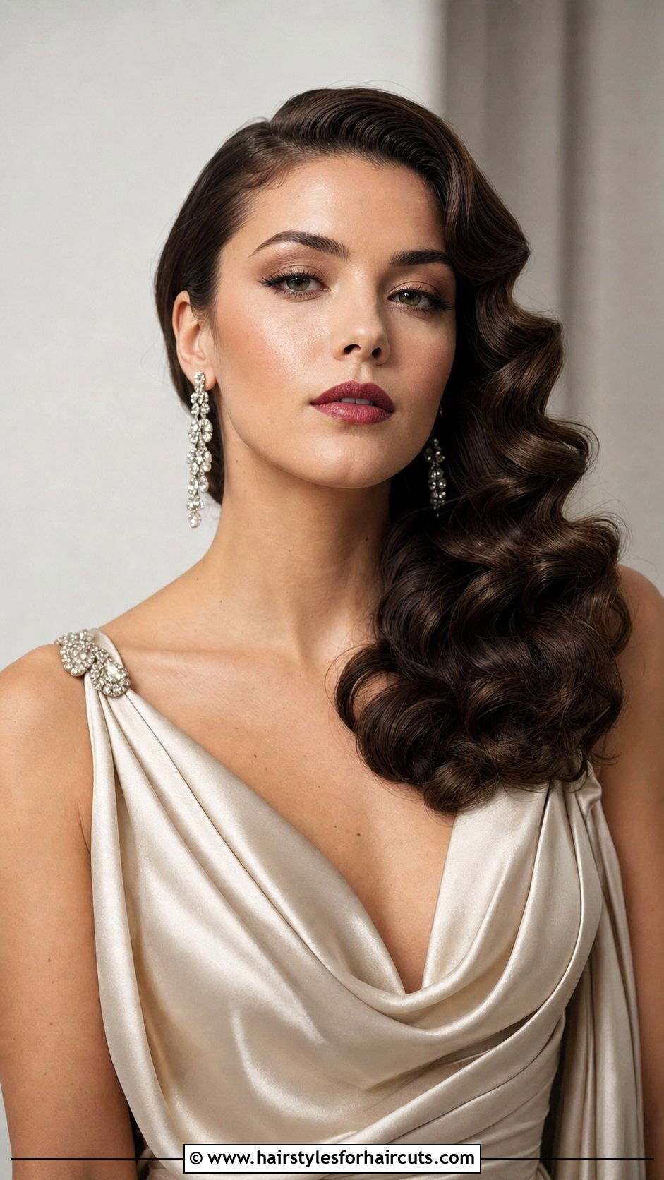 Side Comb Vintage Waves - 25 side hair comb hairstyles - 25 side hair comb hairstyles