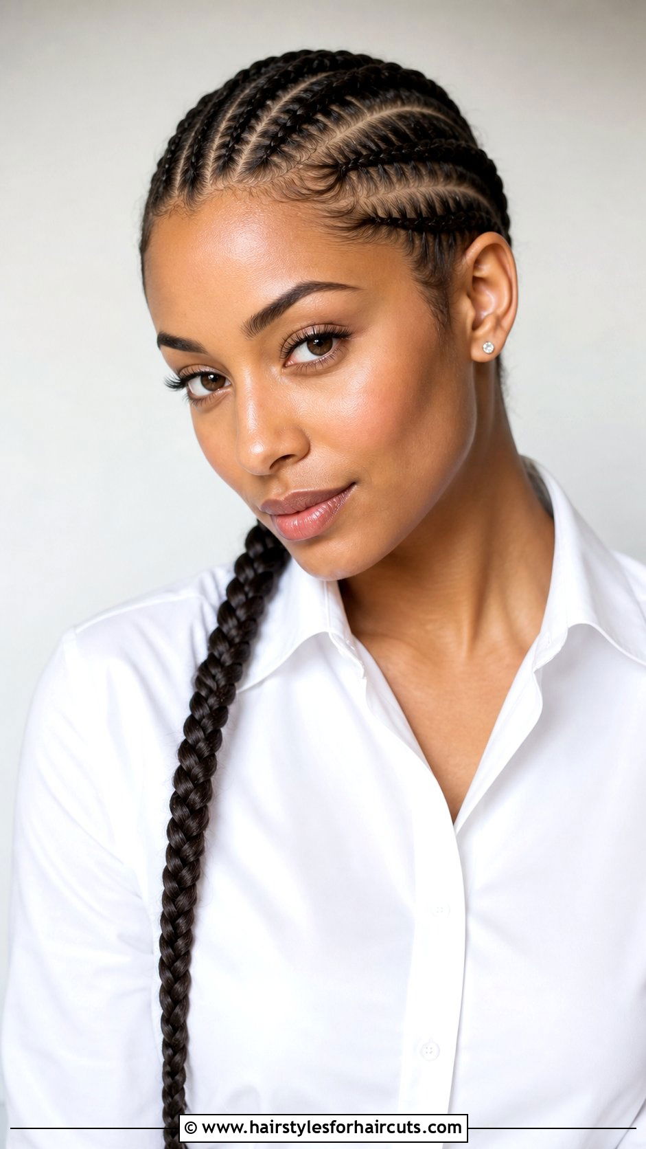 Side Cornrow Braid - 25 side braid hairstyles for black hair - 25 side braid hairstyles for black hair