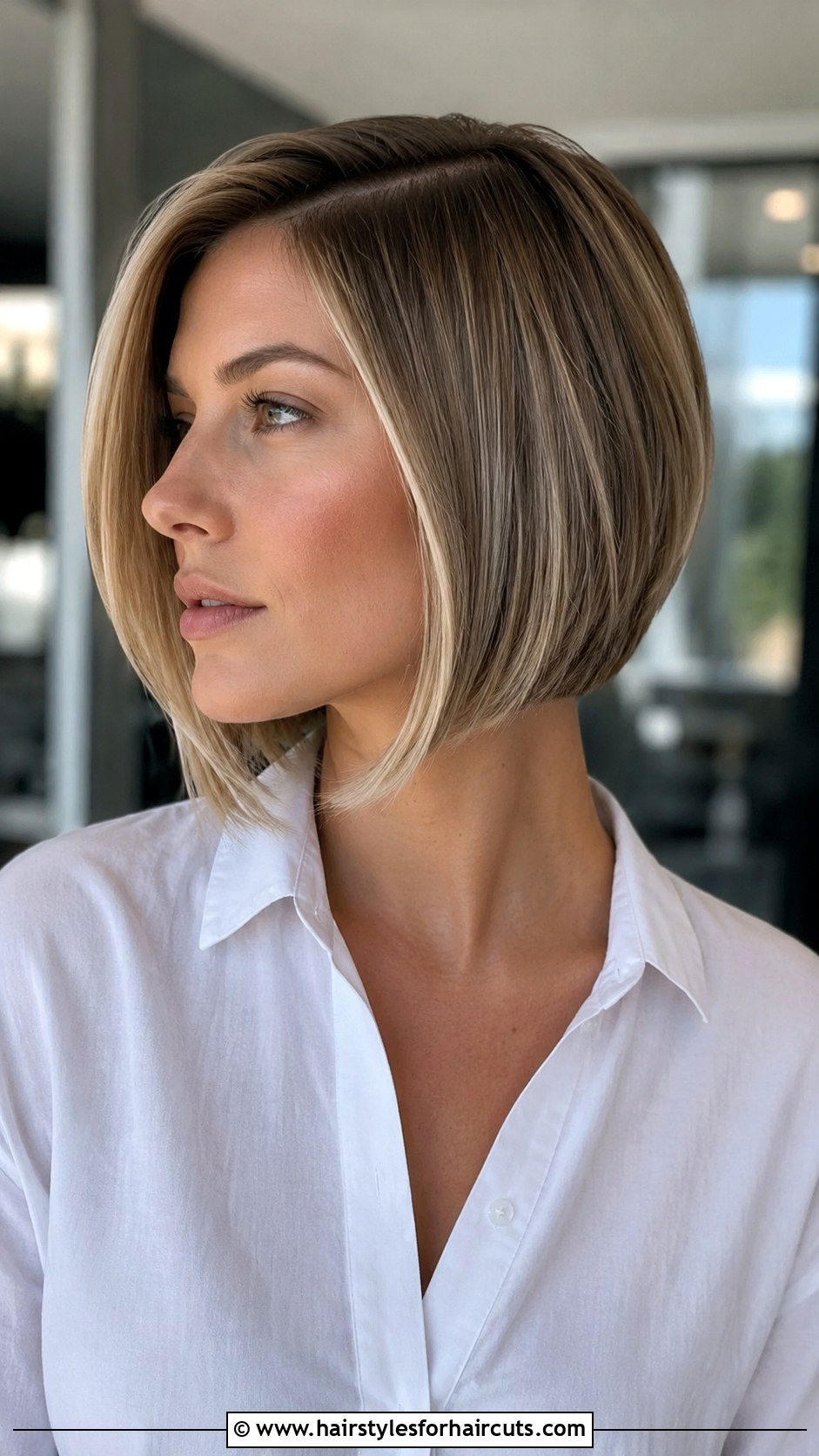 Side Part A Line Bob - 25 side part hairstyles for medium length hair - 25 side part hairstyles for medium length hair
