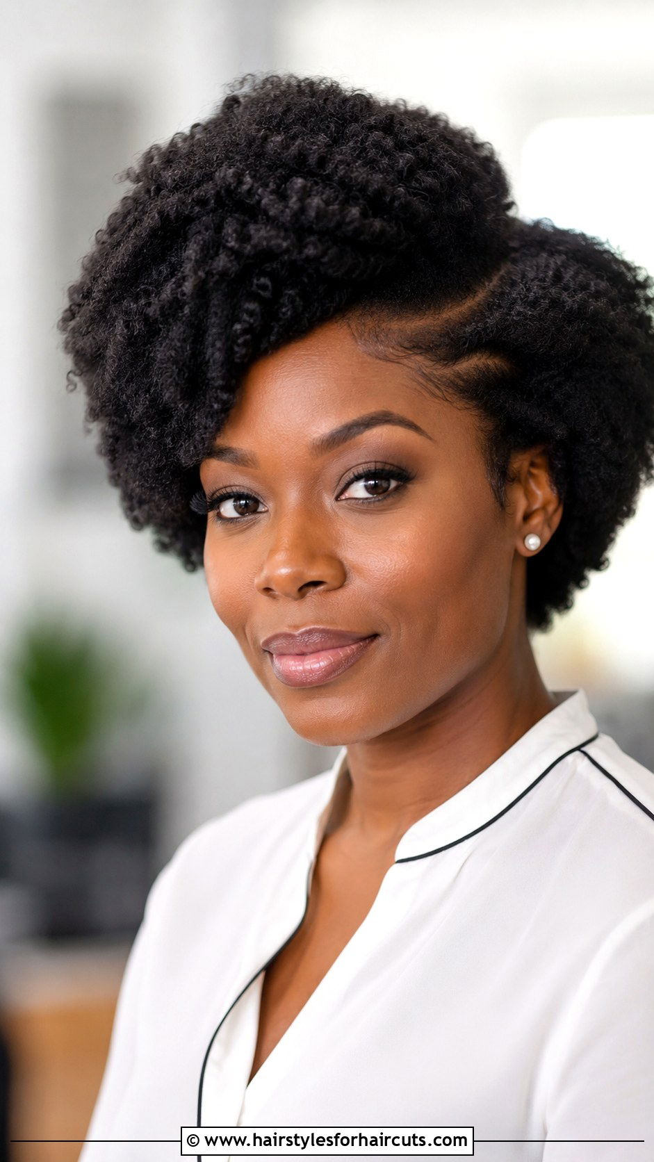 Side Part Afro Haircut For 4c Hair - 25 haircuts for 4c hair - 25 haircuts for 4c hair