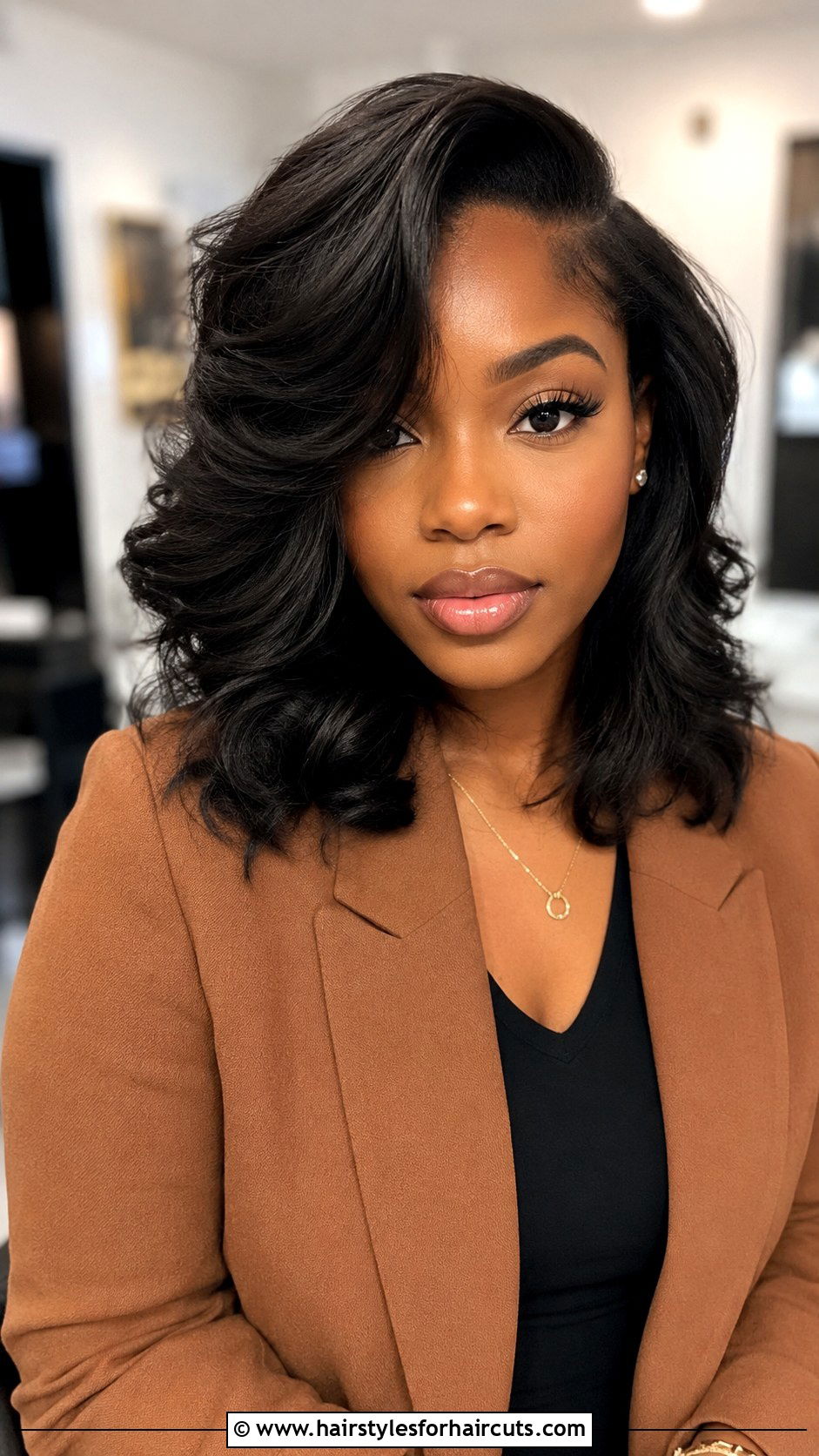 Side Part Blowout - 25 blowout hairstyles for black hair - 25 blowout hairstyles for black hair
